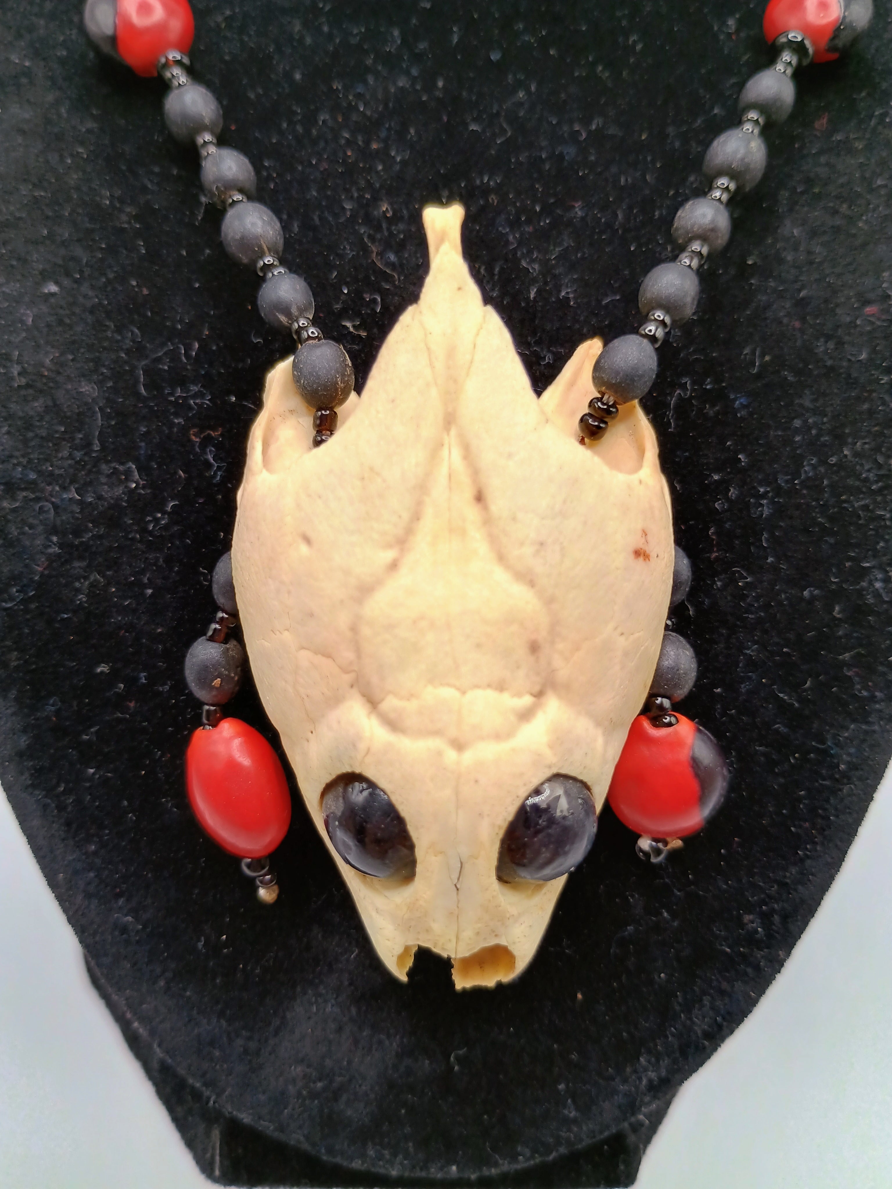 Handmade Huayruro Necklace, Good Luck Amulet, Spiritual Protection