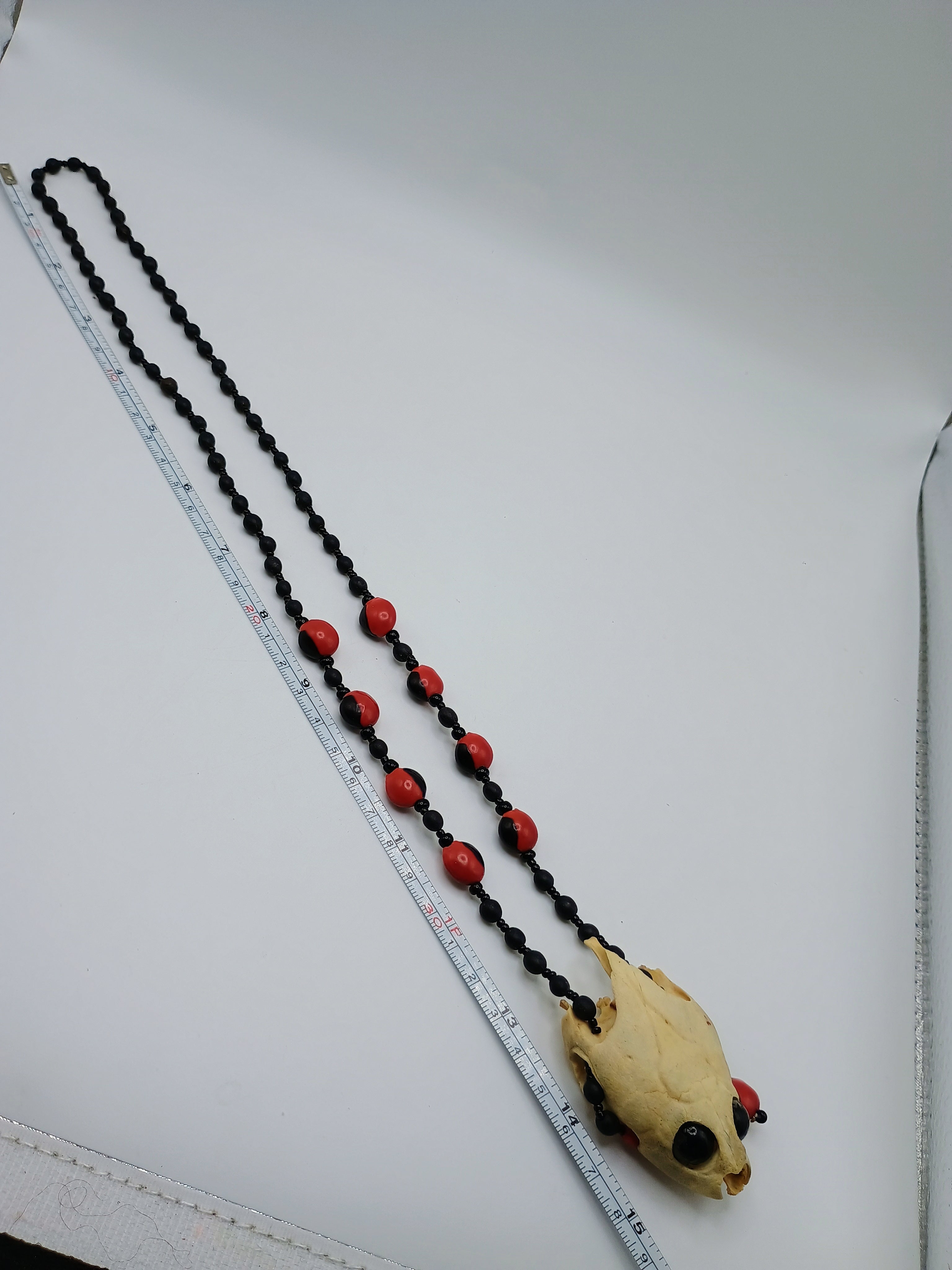 Handmade Huayruro Necklace, Good Luck Amulet, Spiritual Protection