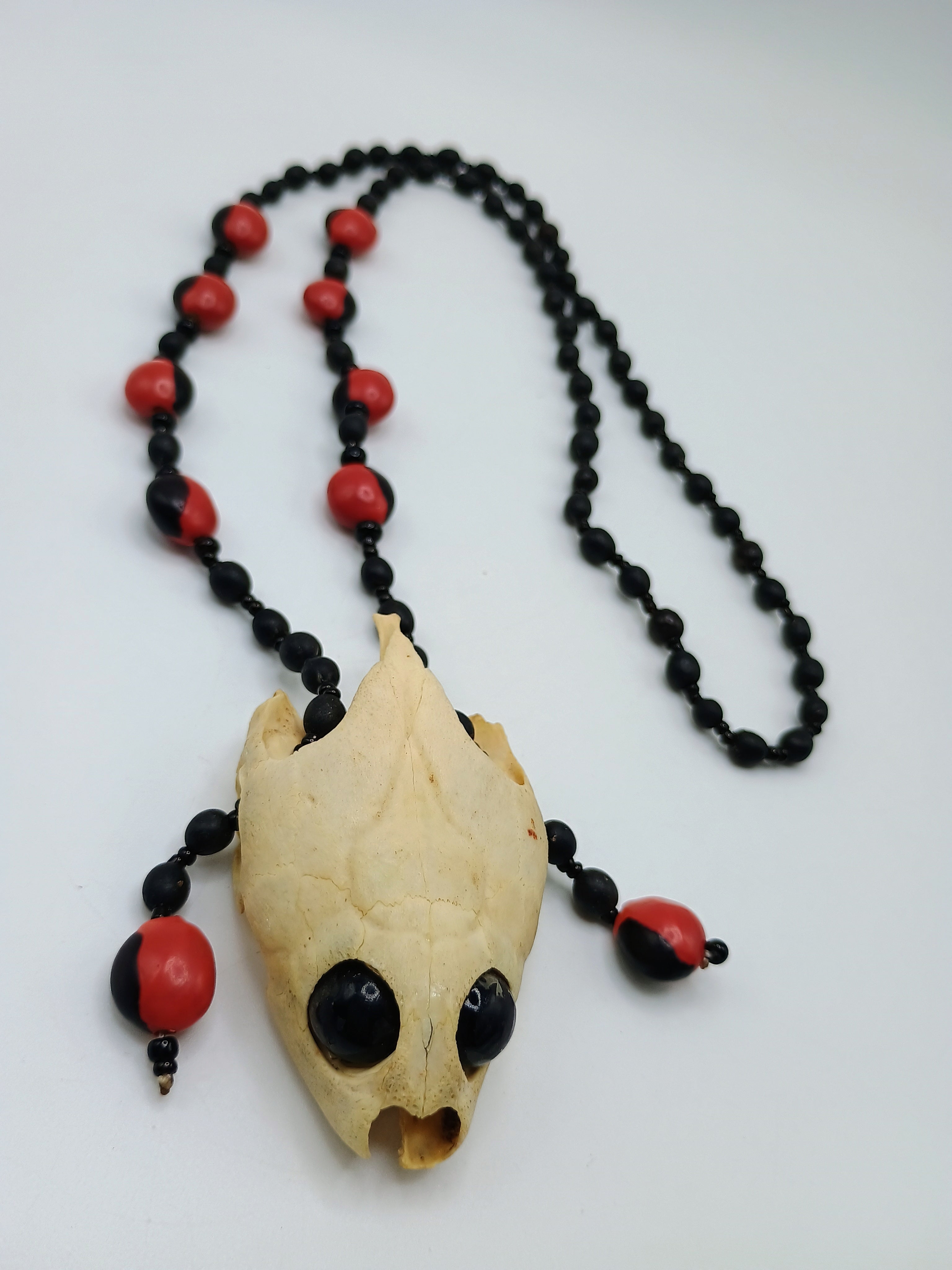 Handmade Huayruro Necklace, Good Luck Amulet, Spiritual Protection