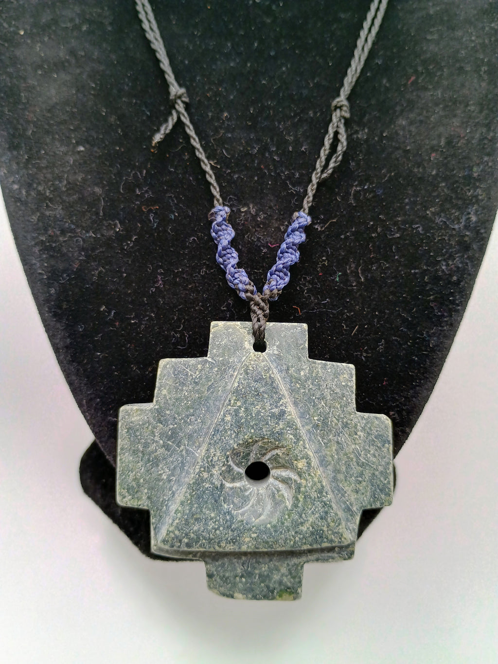 Peruvian Chakana Necklace Handmade Inca Cross Natural Stone