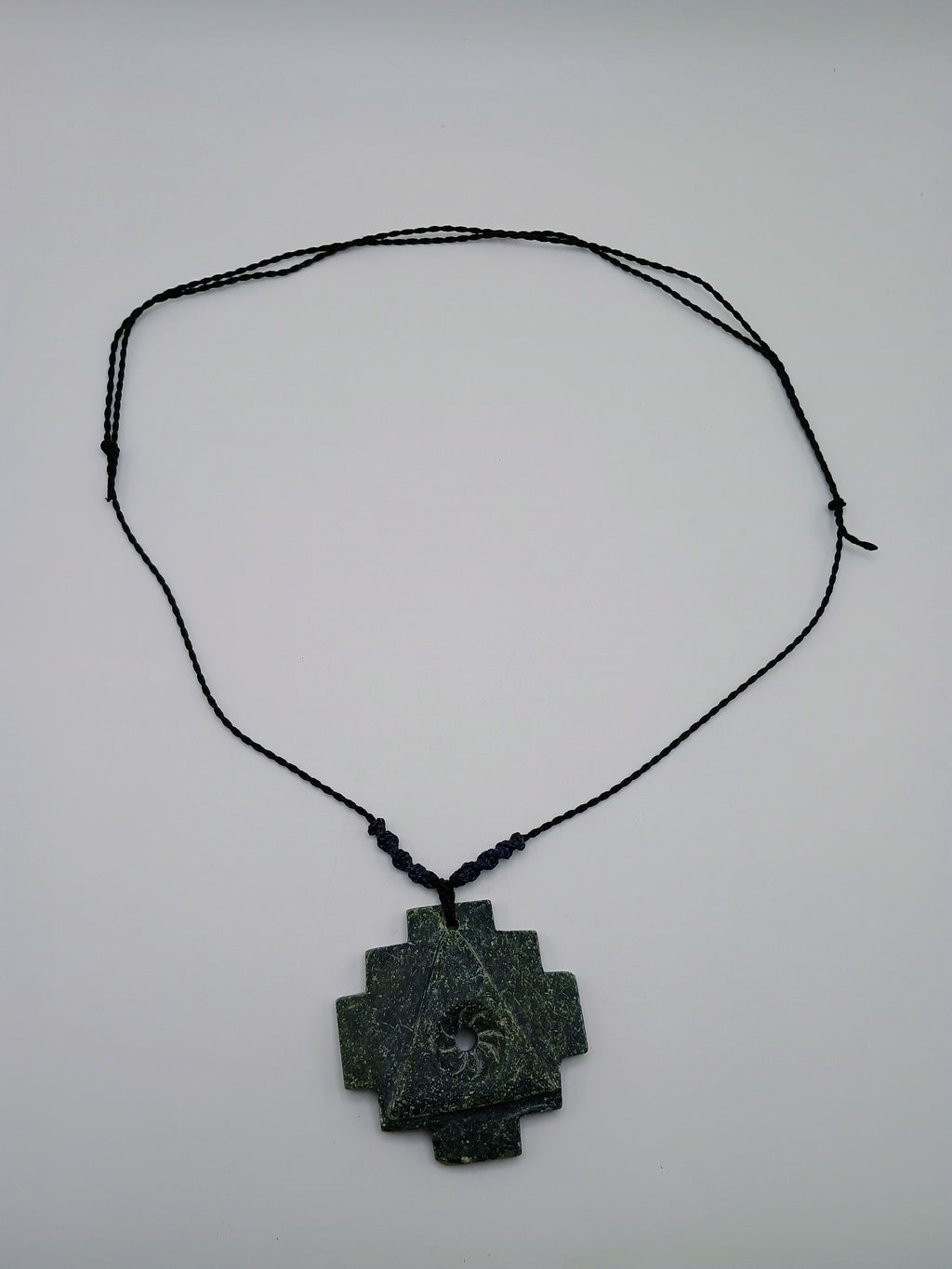 Peruvian Chakana Necklace Handmade Inca Cross Natural Stone