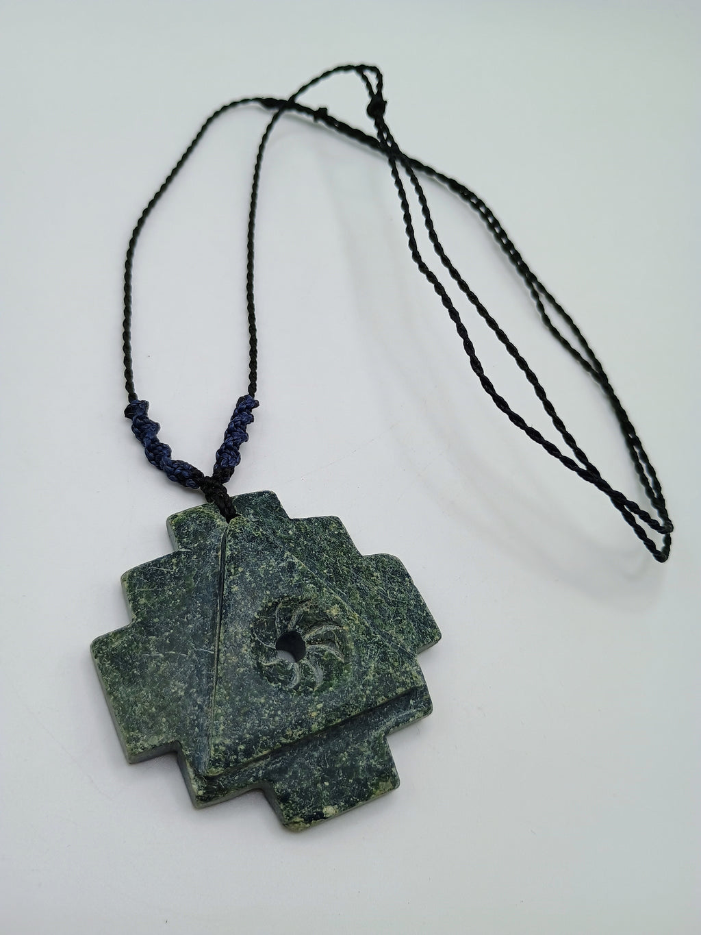 Peruvian Chakana Necklace Handmade Inca Cross Natural Stone
