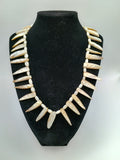 Natural Mother-of-Pearl Necklace, Handwoven Peruvian Craftsmanship