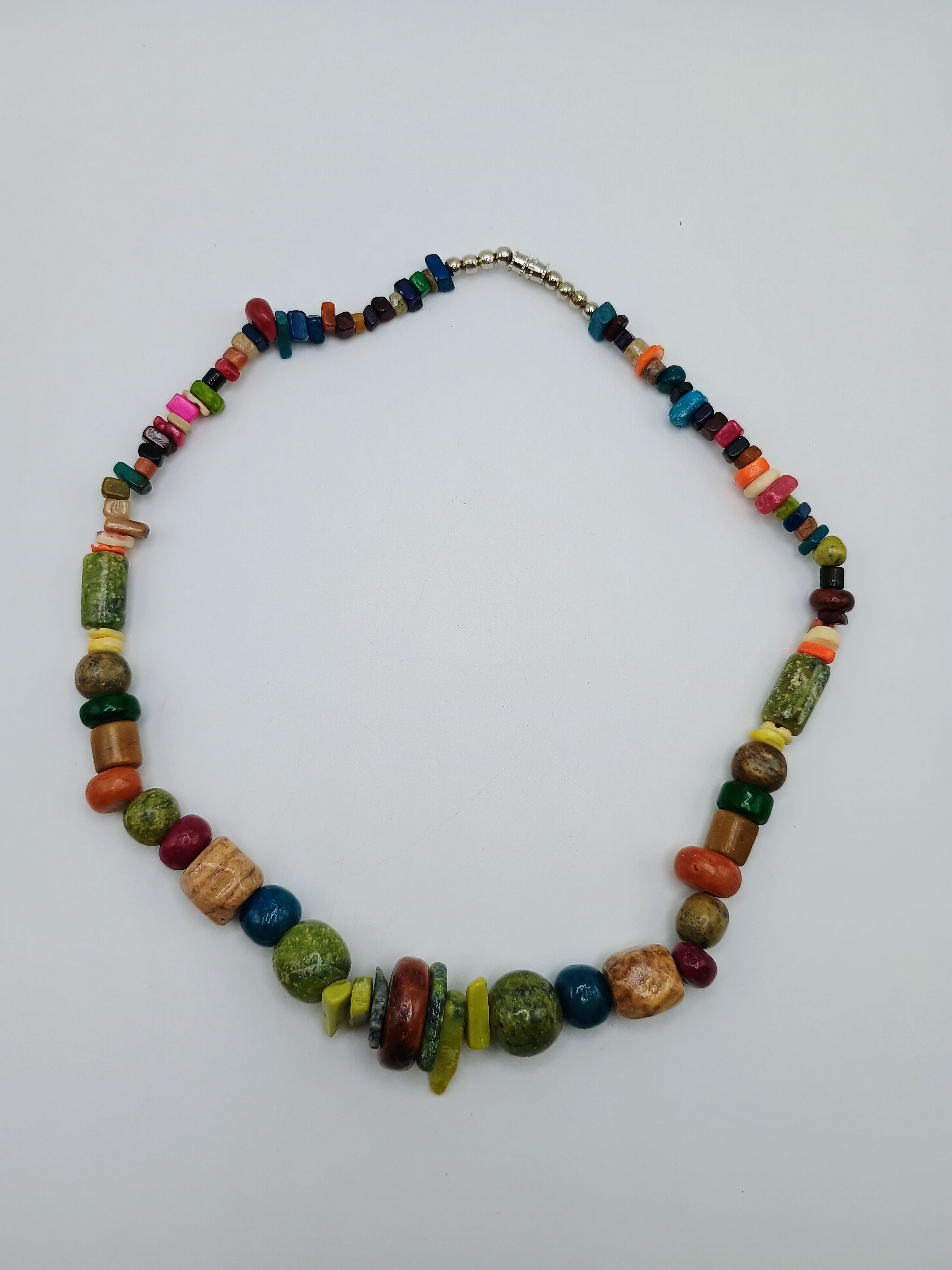 Handmade Multicolor Natural Stone Necklace