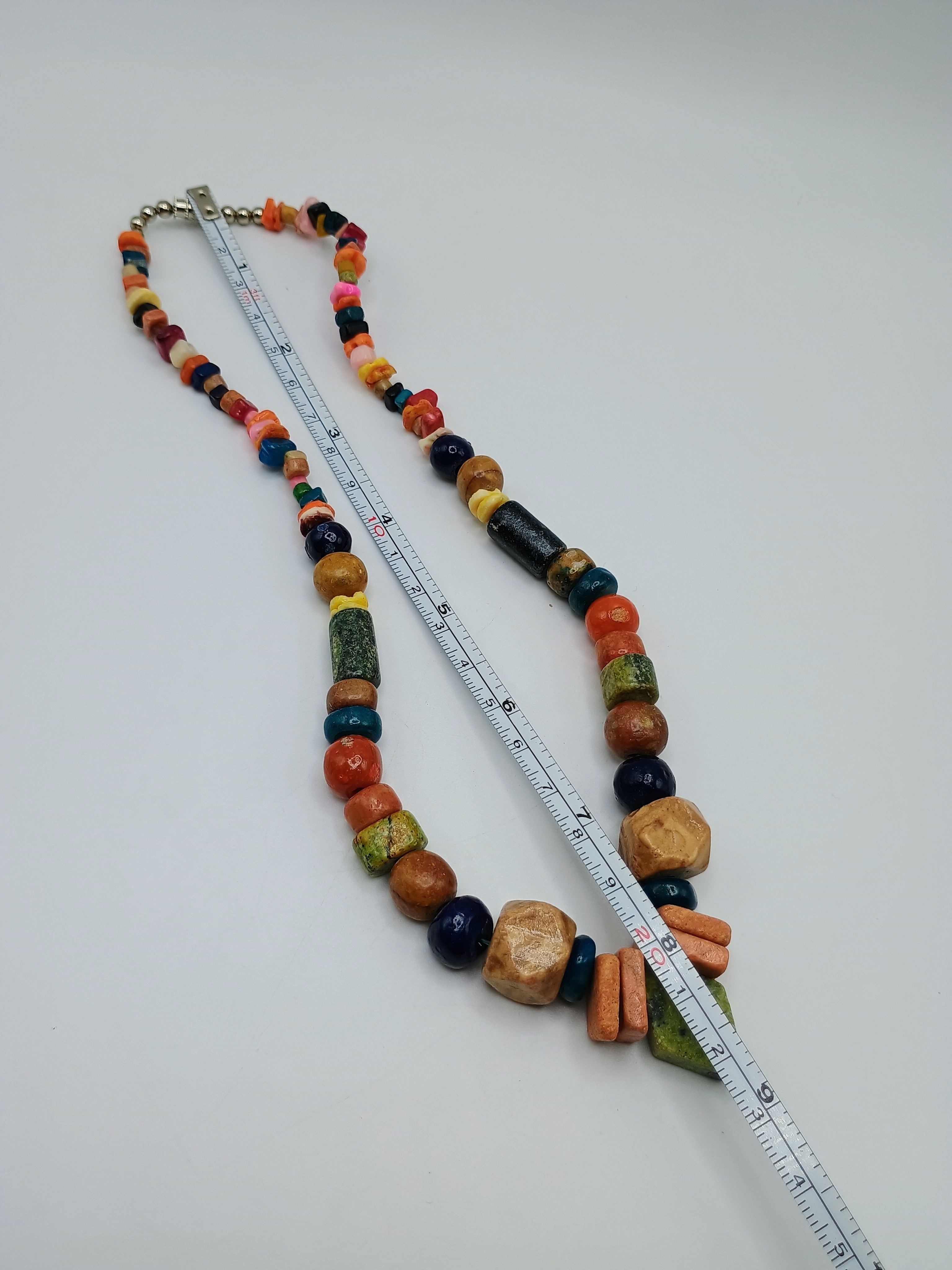 Handmade Necklace with Natural Stones, Peruvian Craftsmanship from Cusco