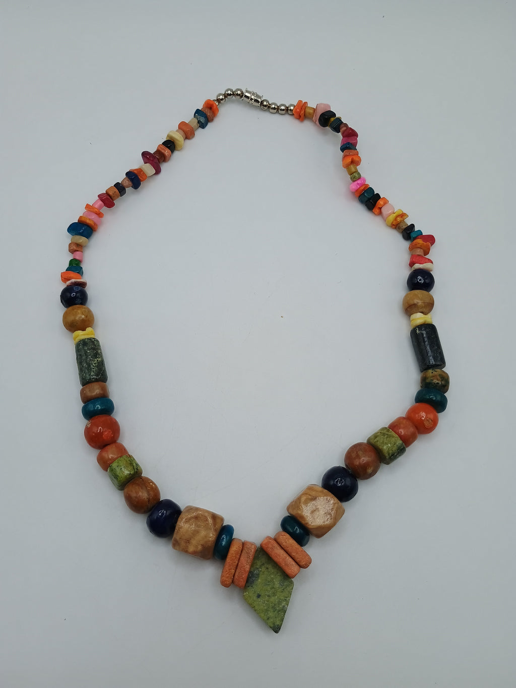 Handmade Necklace with Natural Stones, Peruvian Craftsmanship from Cusco