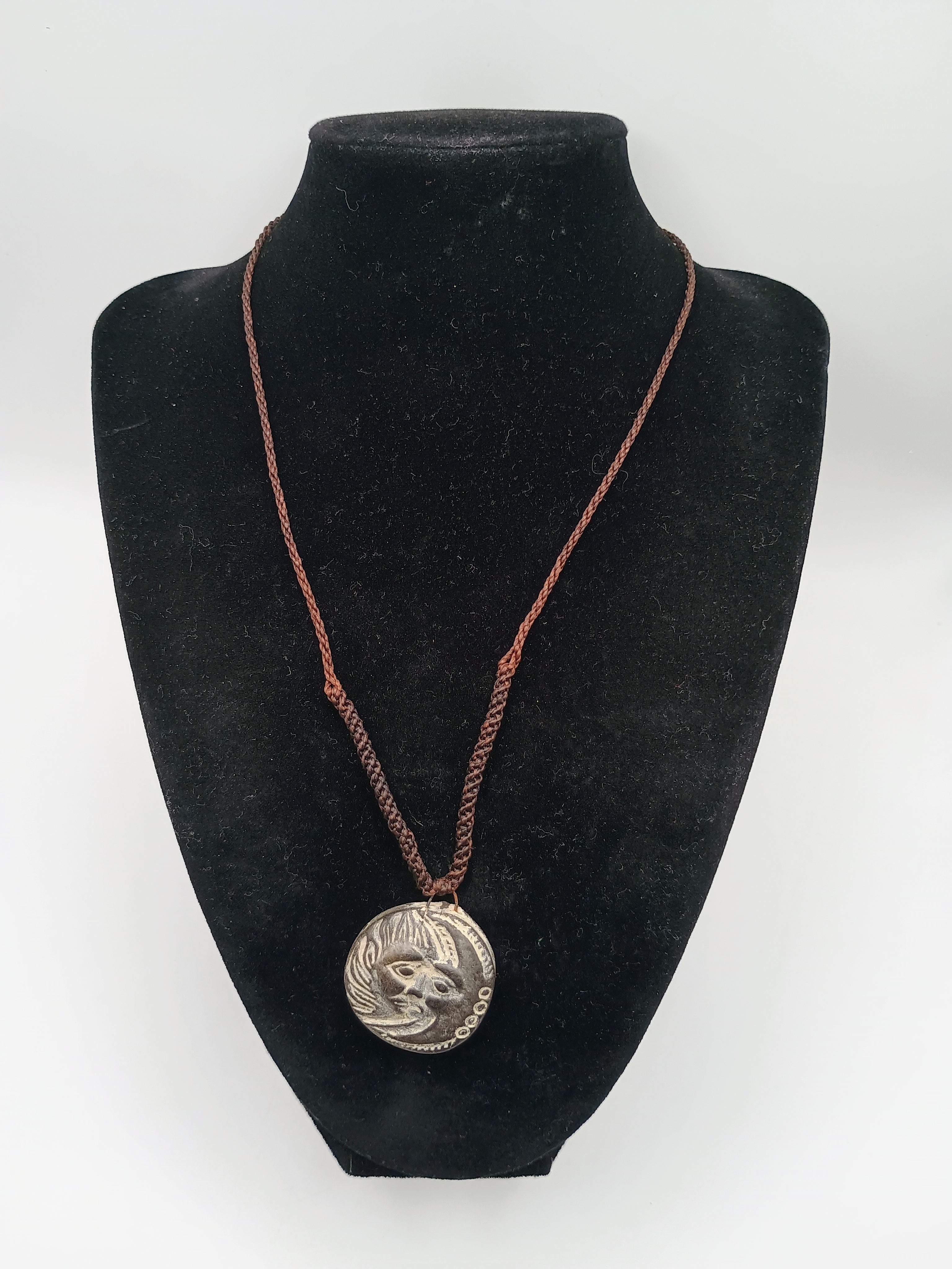 Handmade Macrame Necklace Sun Moon Sacred Inca Wedding