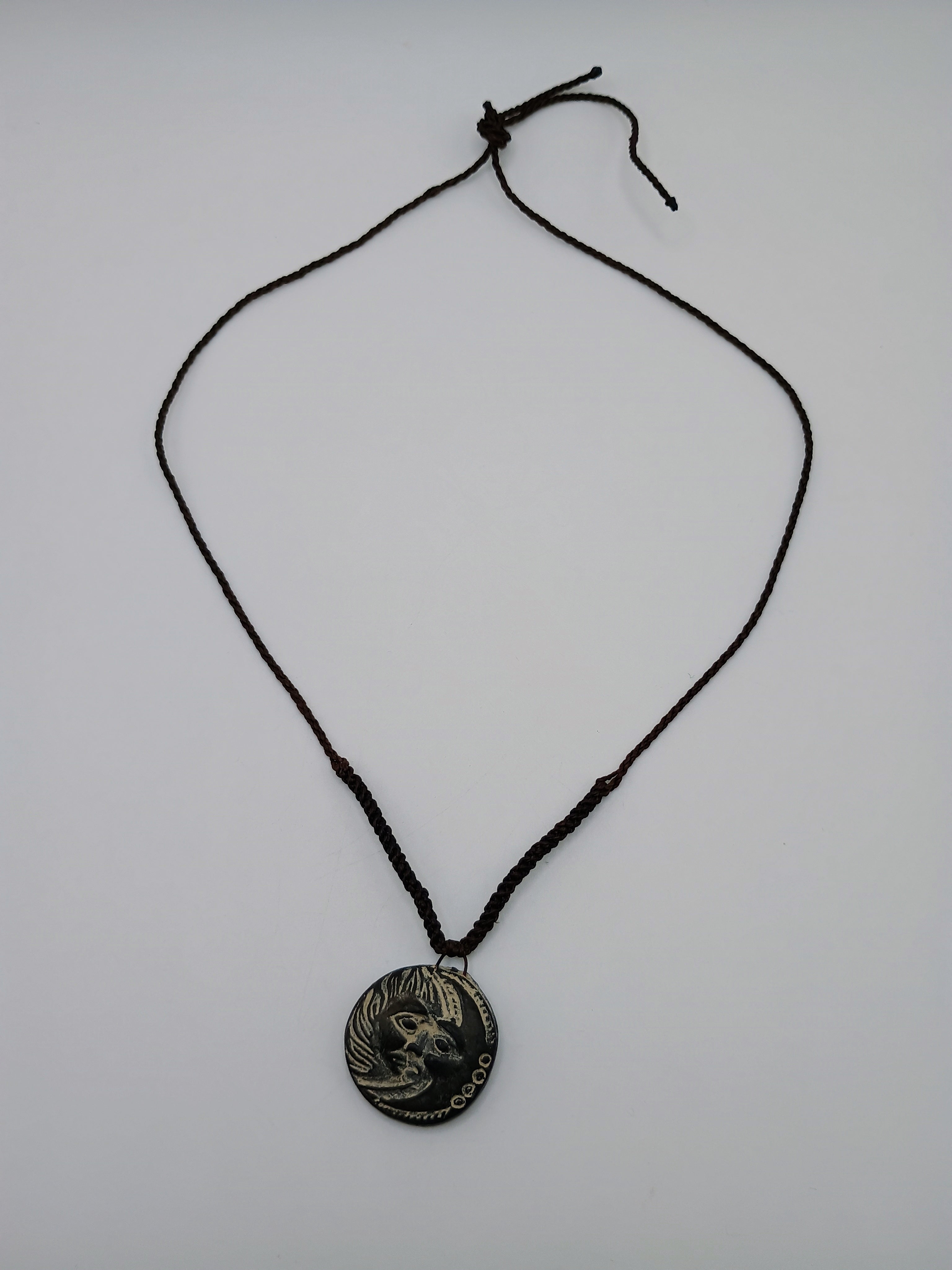 Handmade Macrame Necklace Sun Moon Sacred Inca Wedding