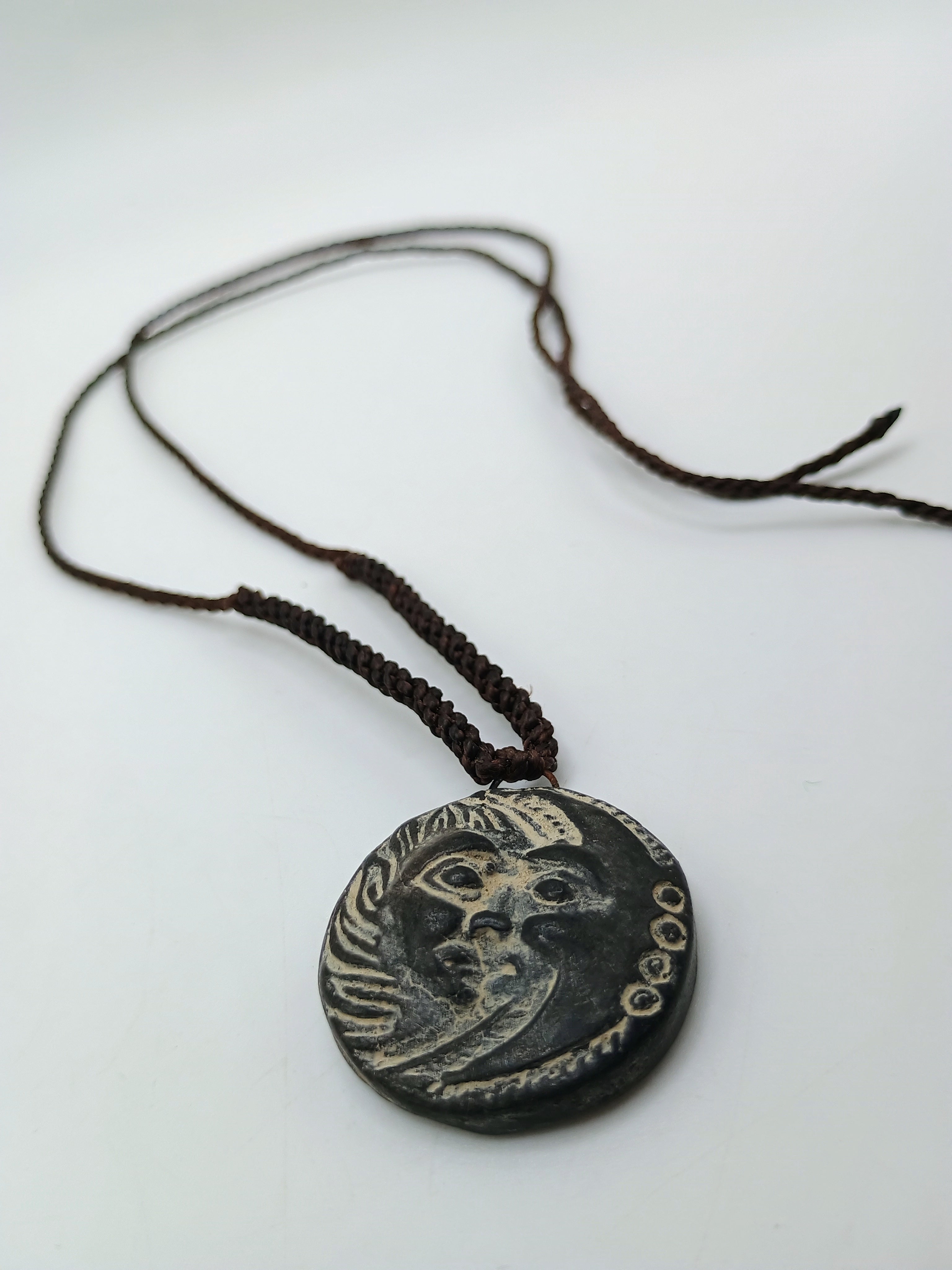 Handmade Macrame Necklace Sun Moon Sacred Inca Wedding