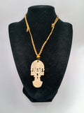Peruvian Handmade Macrame Woven Tumi Necklace, Amulet for Protection and Luck