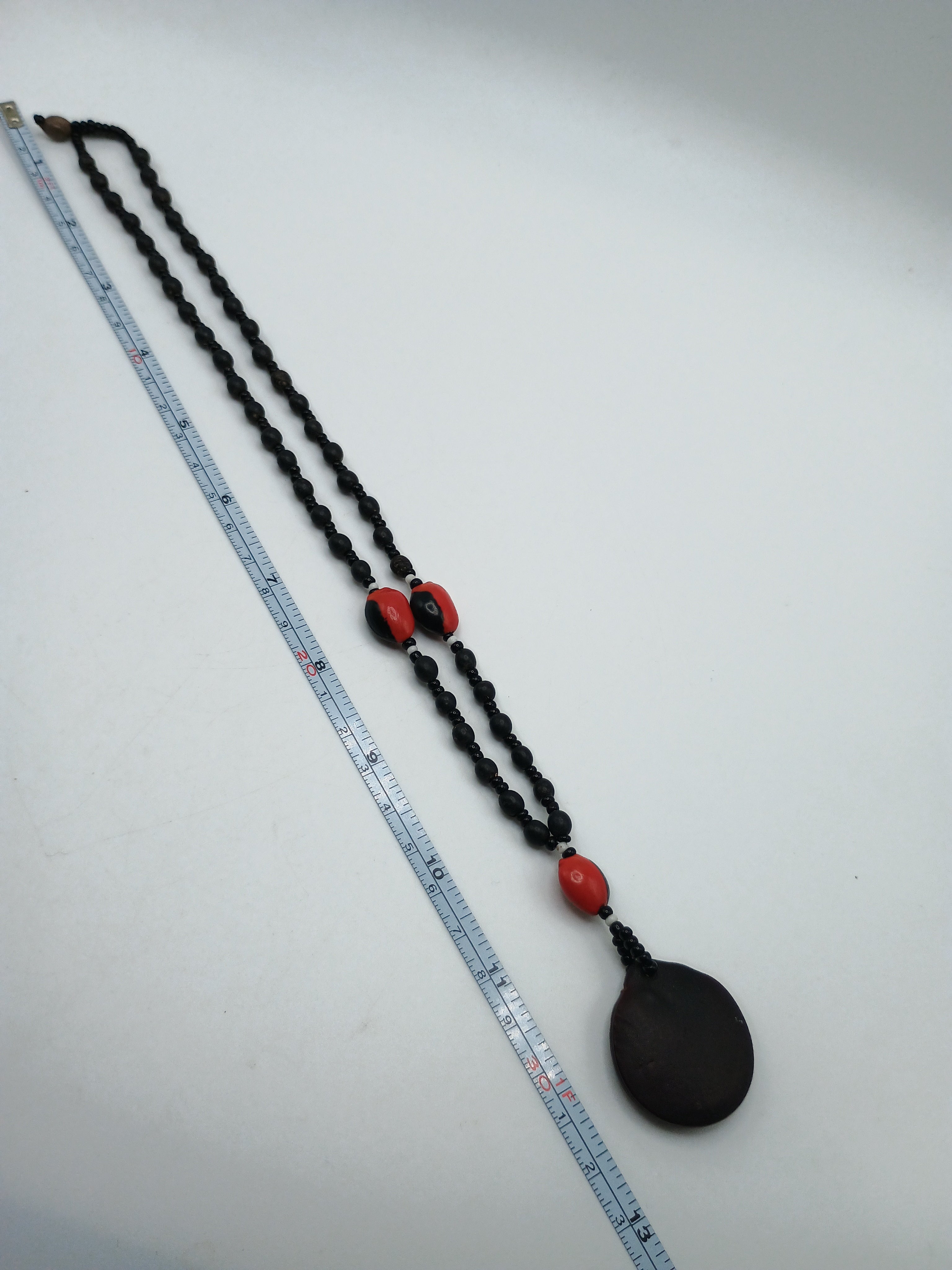 Handmade Amazon Rainforest Seed Necklace Huayruro Amulet