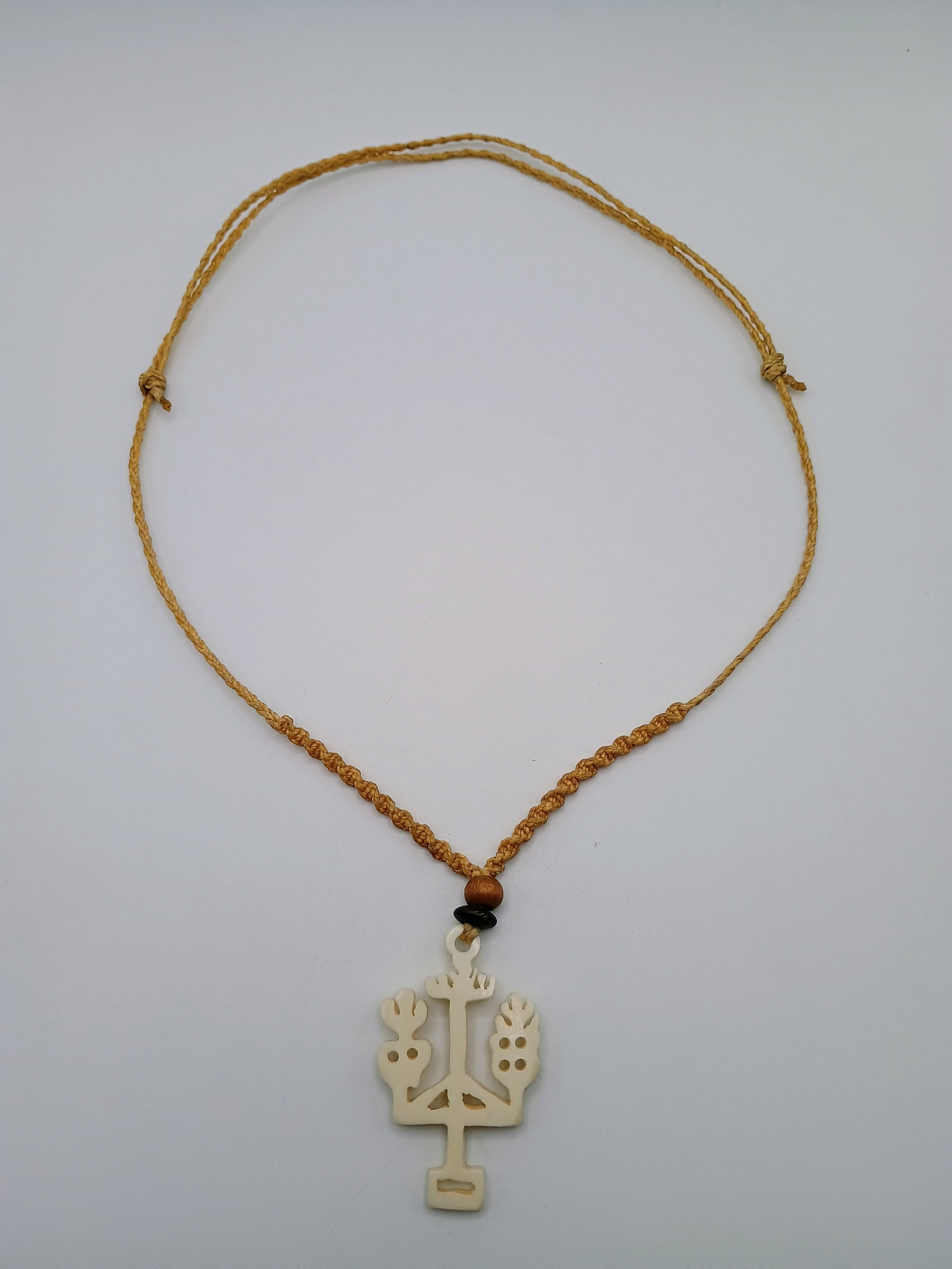 Tree of Life Macrame Necklace Hand-Woven Thread Necklace