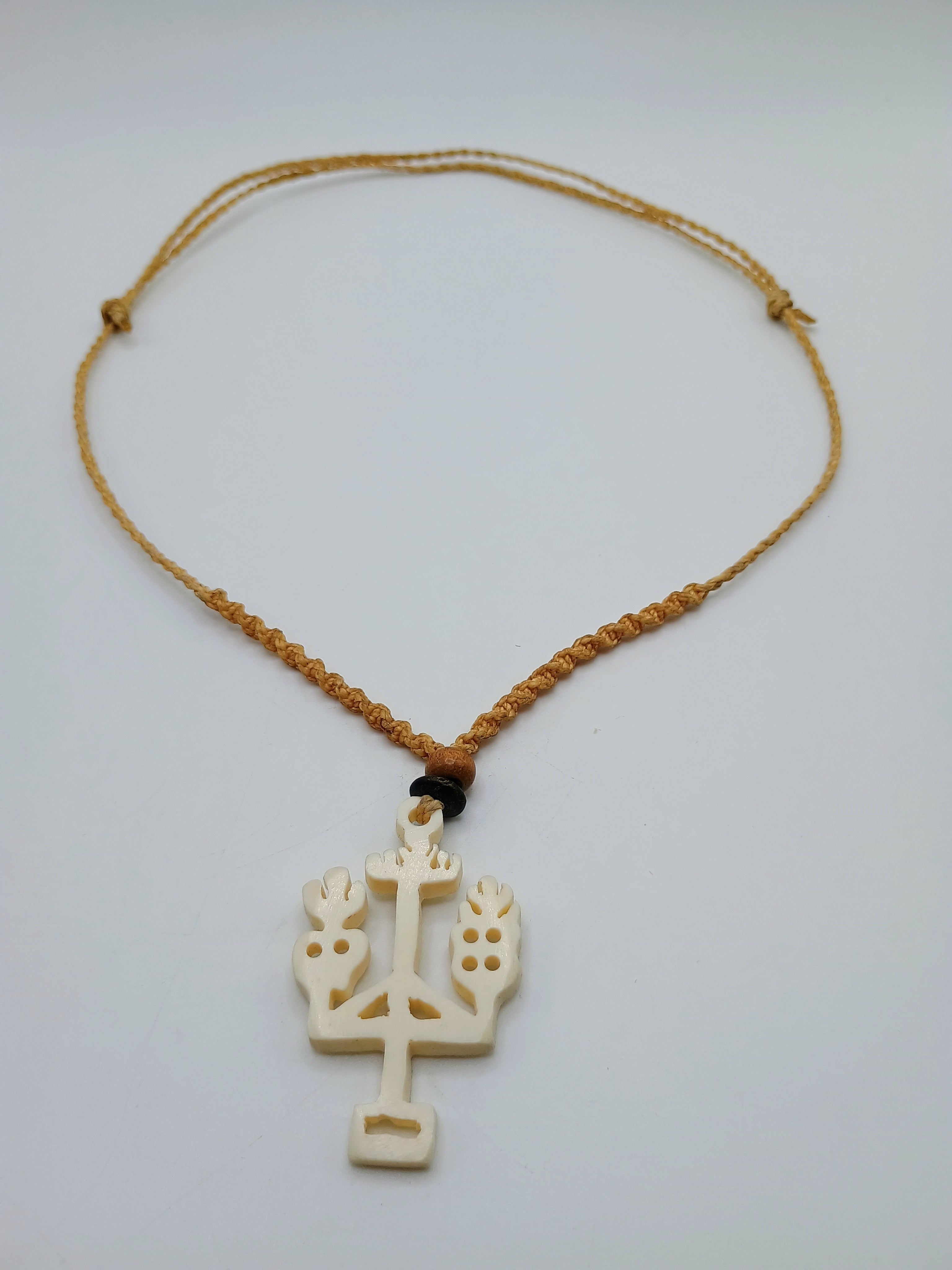 Tree of Life Macrame Necklace Hand-Woven Thread Necklace