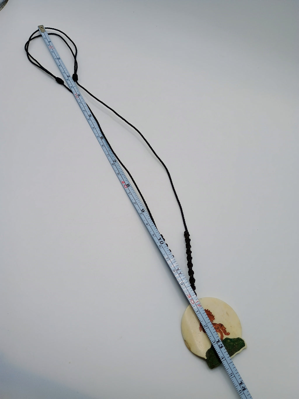 Handmade Necklace with Horse Pendant, Hand-Woven Cord, Andean Craftsmanship