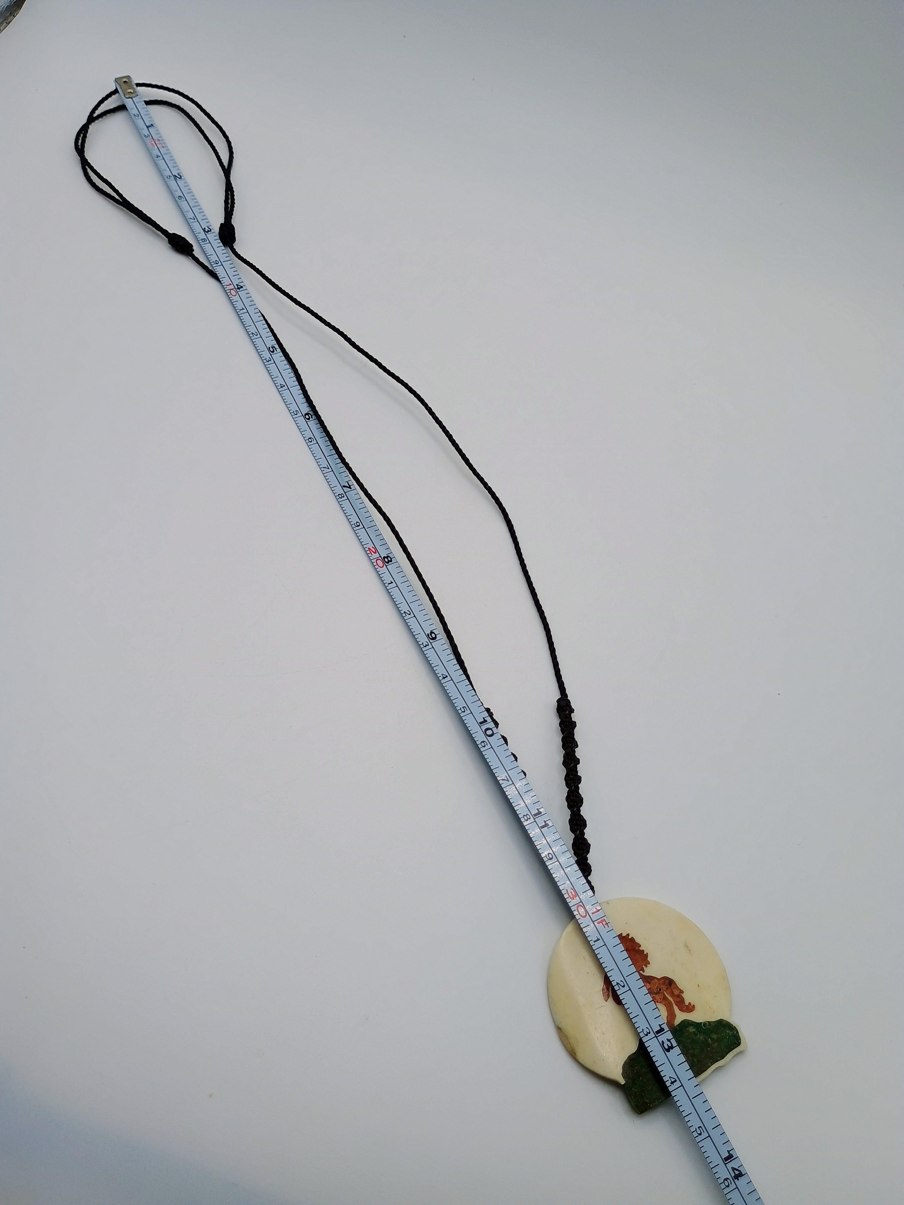 Handmade Necklace with Horse Pendant, Hand-Woven Cord, Andean Craftsmanship