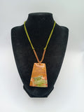 Handwoven Macrame Necklace with Unique Natural Stone