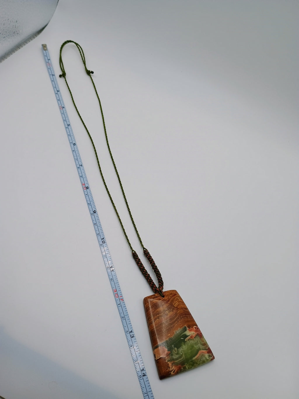 Handwoven Macrame Necklace with Unique Natural Stone
