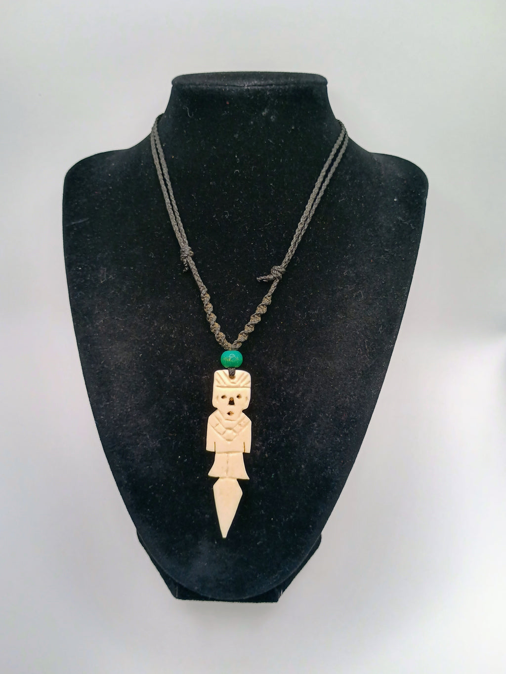 Handmade Mother-of-Pearl Tumi Necklace, Spiritual Amulet, Chimú Culture