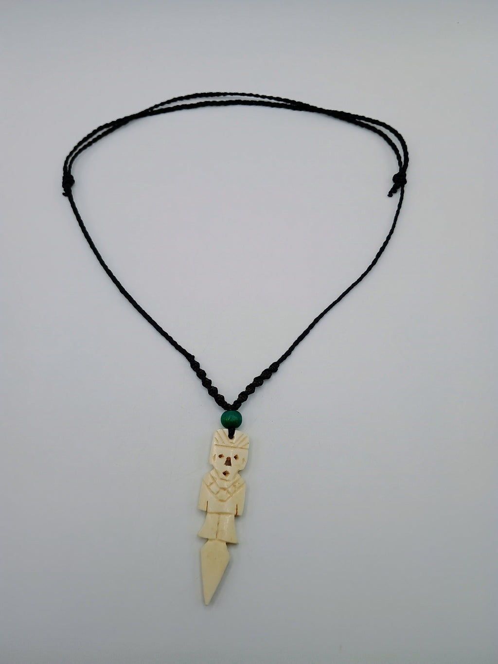 Handmade Mother-of-Pearl Tumi Necklace, Spiritual Amulet, Chimú Culture