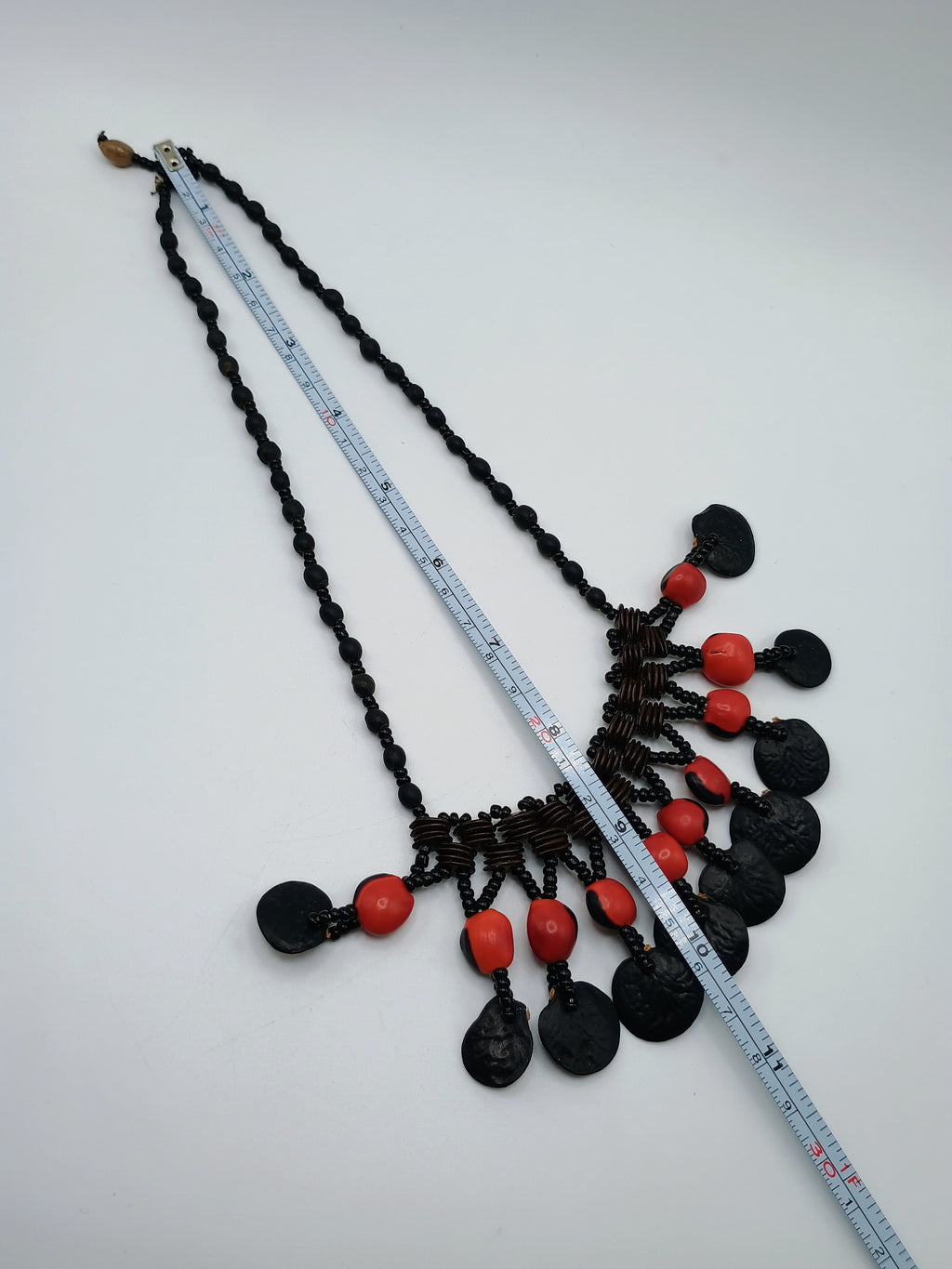 Shaman Necklace Handwoven with Natural Huayruro Seeds