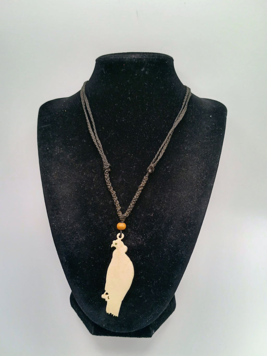 Inca Condor Necklace, Macrame Woven, Unisex Spiritual Amulet