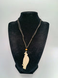 Inca Condor Necklace, Macrame Woven, Unisex Spiritual Amulet