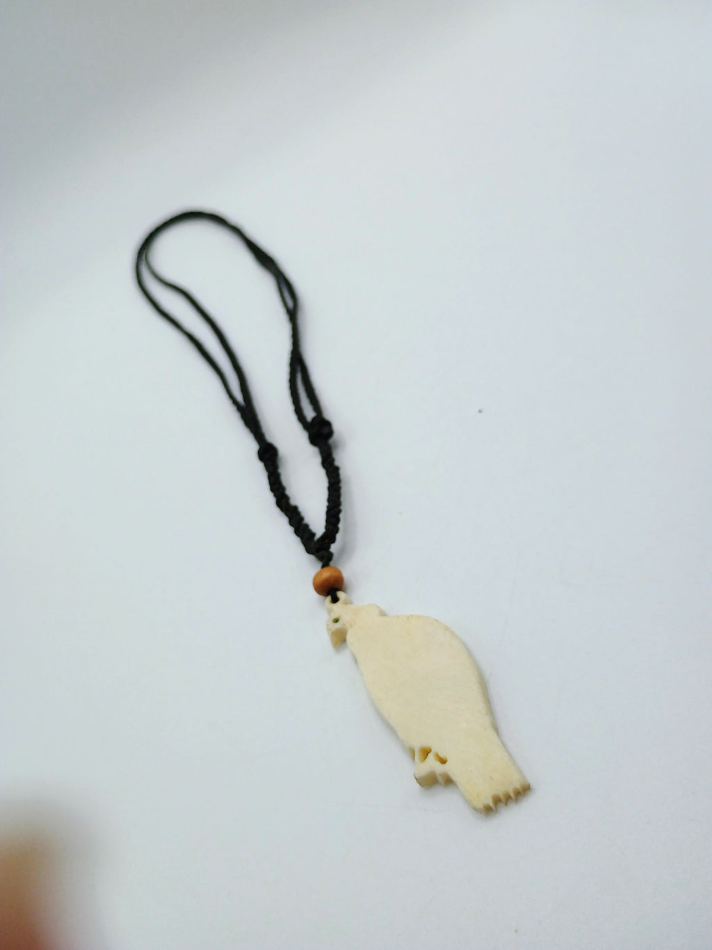 Inca Condor Necklace, Macrame Woven, Unisex Spiritual Amulet