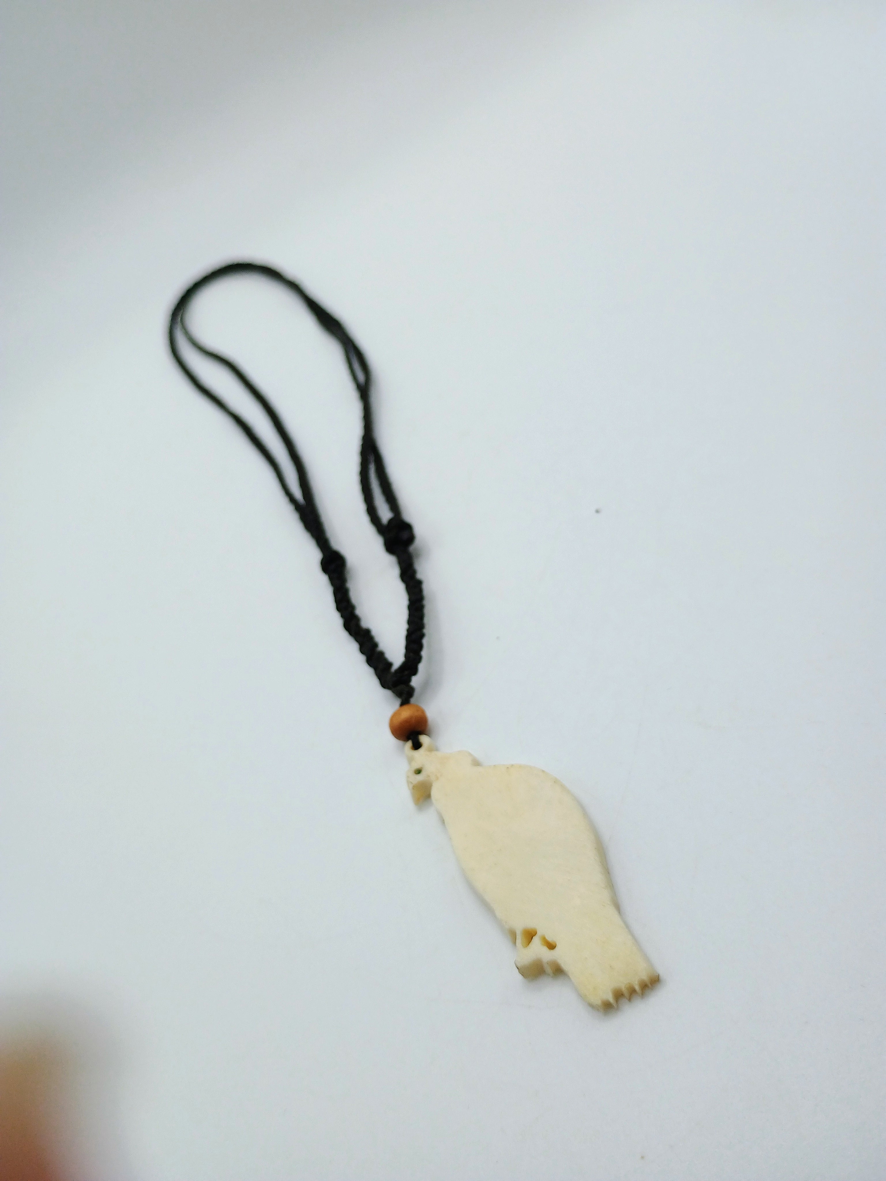 Inca Condor Necklace, Macrame Woven, Unisex Spiritual Amulet