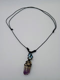 Handmade Macrame Necklace with Moonstone Quartz, Peruvian Craftsmanship