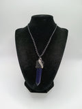 Handmade Macrame Necklace with Rainstone, Night Spiritual Amulet