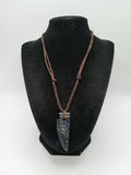 Natural Stone Carved Amulet Macrame Necklace Spiritual Protection