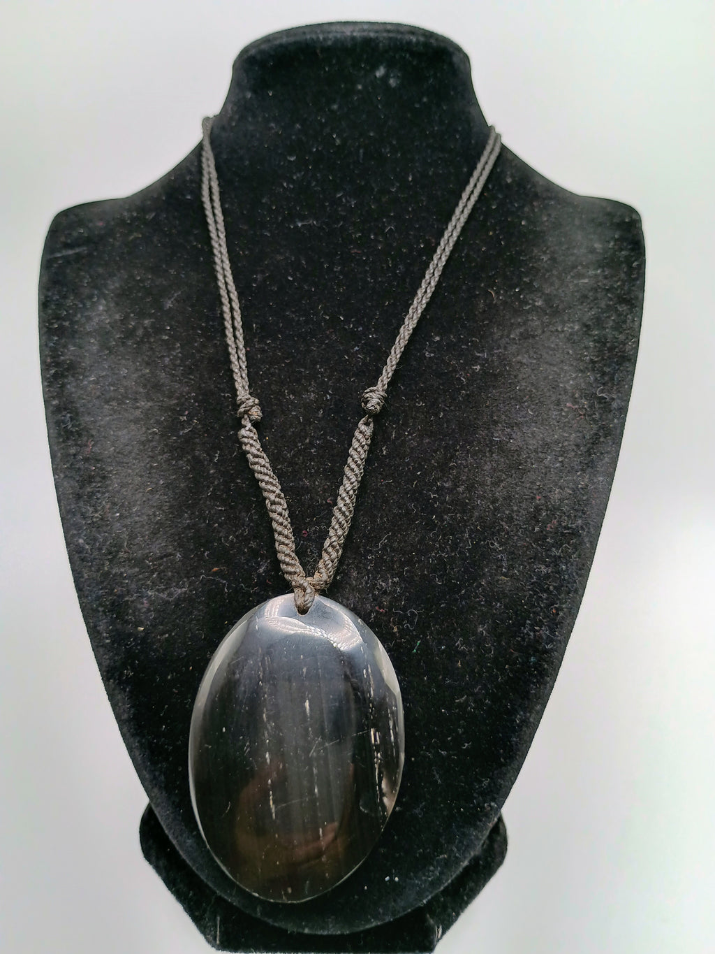 Handmade Natural Black Onyx Necklace Spiritual Amulet