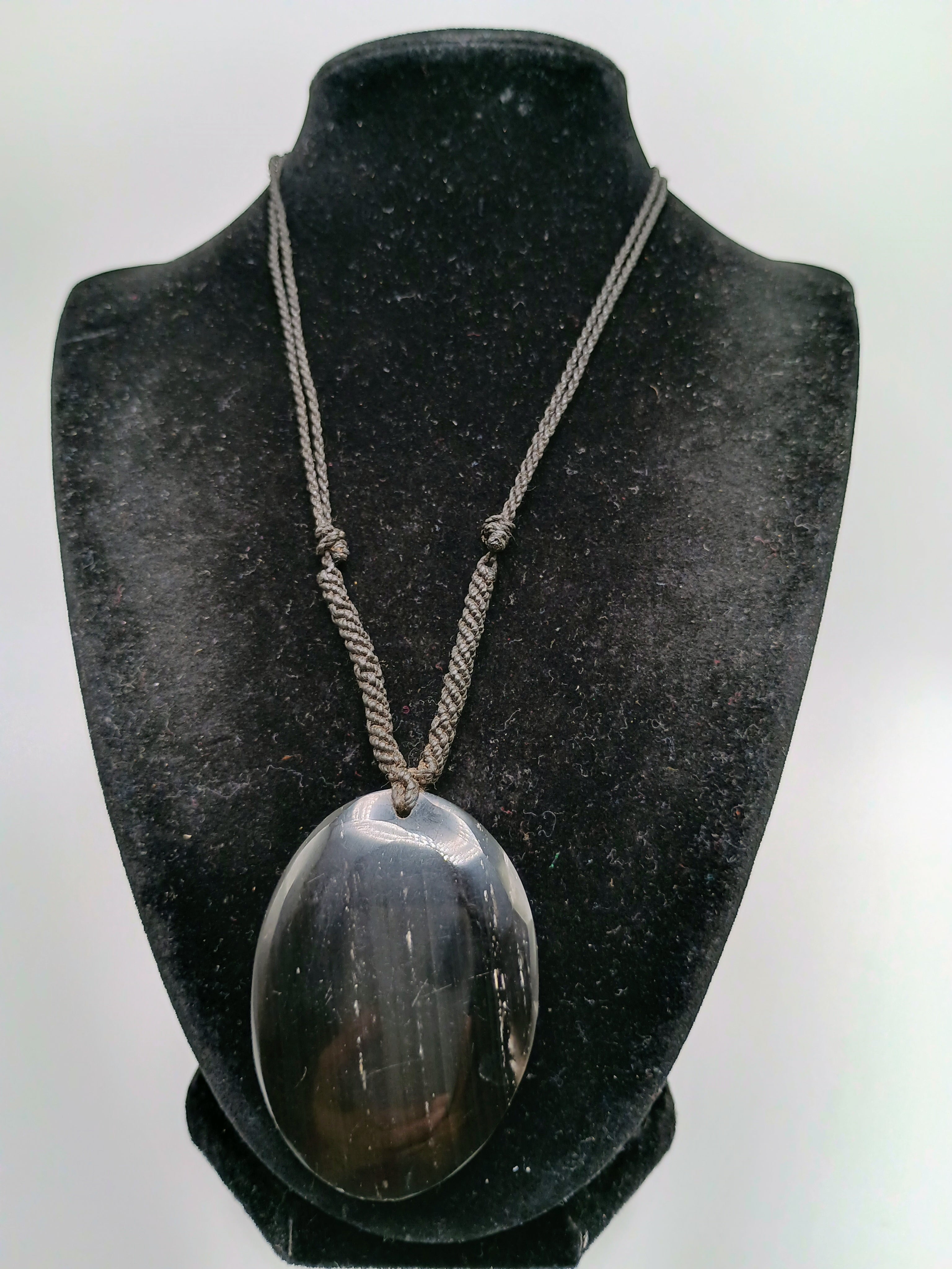 Handmade Natural Black Onyx Necklace Spiritual Amulet