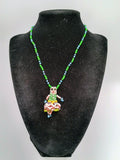Chola Cusqueña Necklace Handmade with Multicolored Beads Peruvian Handicraft