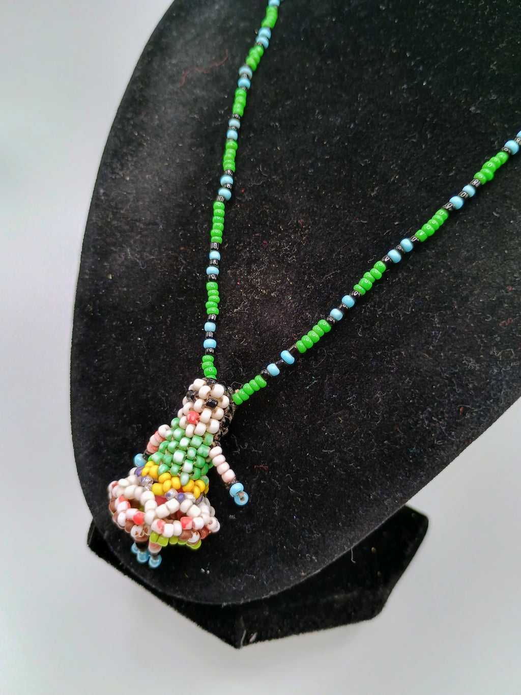 Chola Cusqueña Necklace Handmade with Multicolored Beads Peruvian Handicraft