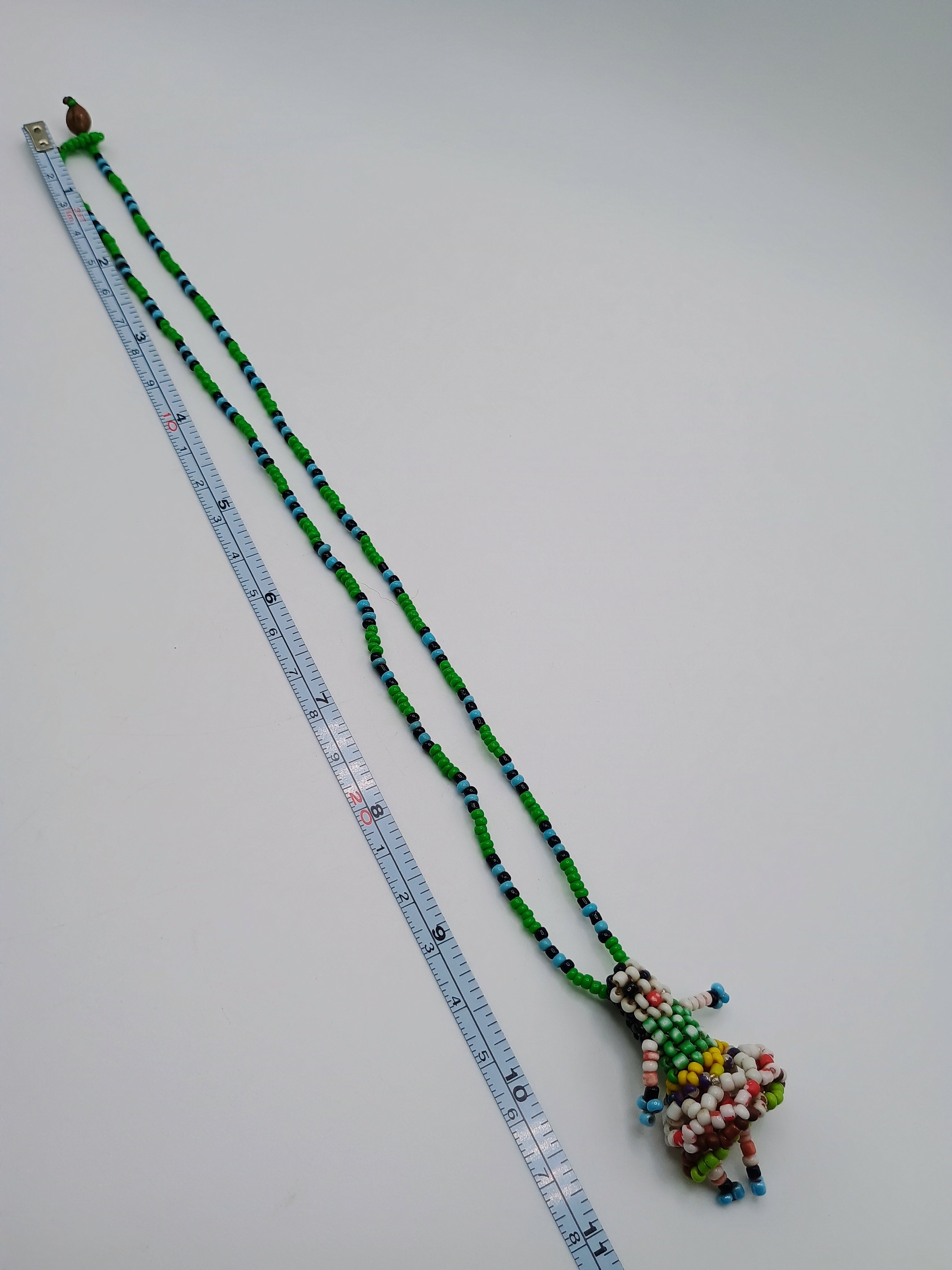 Chola Cusqueña Necklace Handmade with Multicolored Beads Peruvian Handicraft