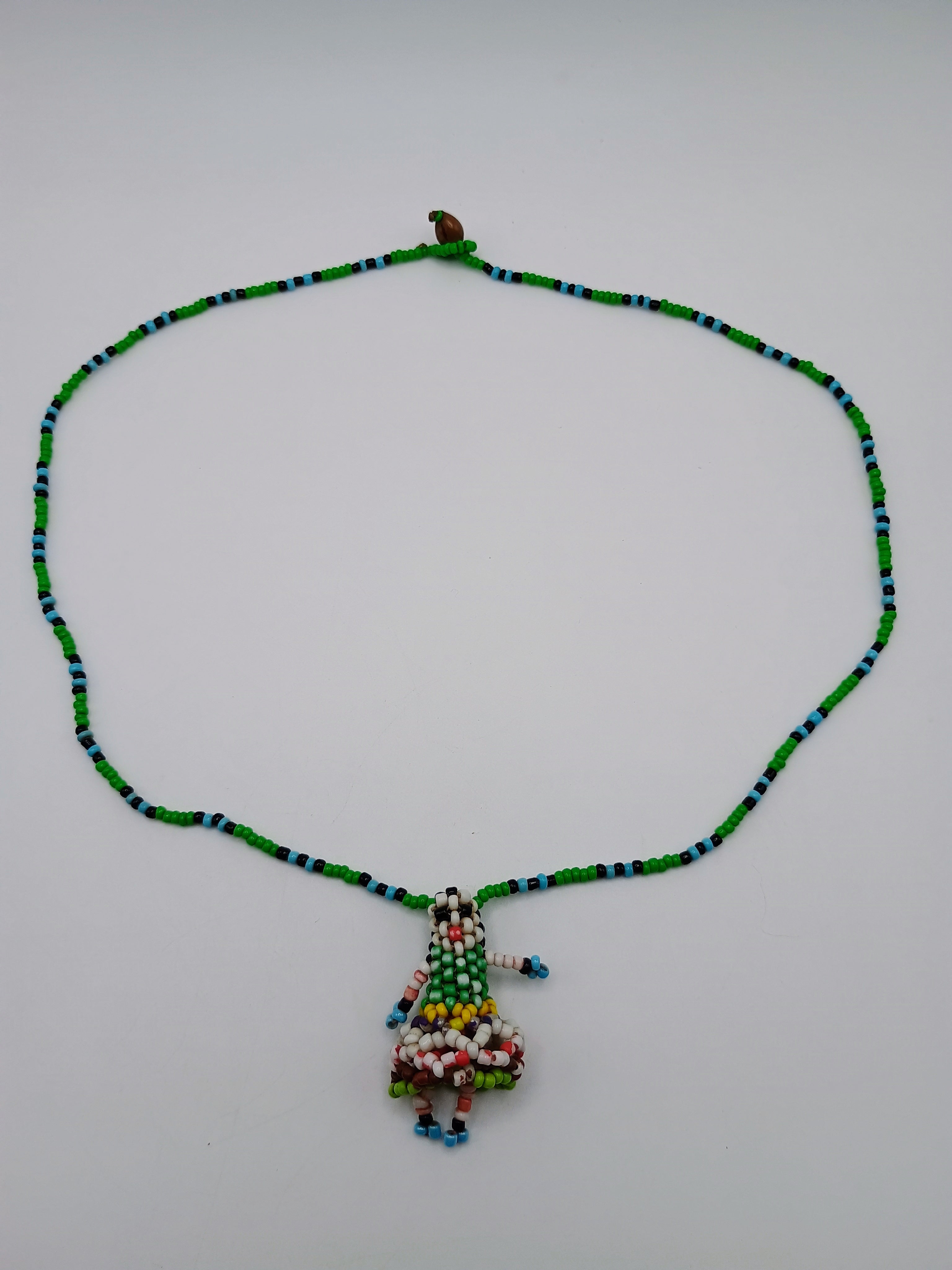 Chola Cusqueña Necklace Handmade with Multicolored Beads Peruvian Handicraft