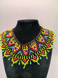 Handmade necklace for women with multicolored beads