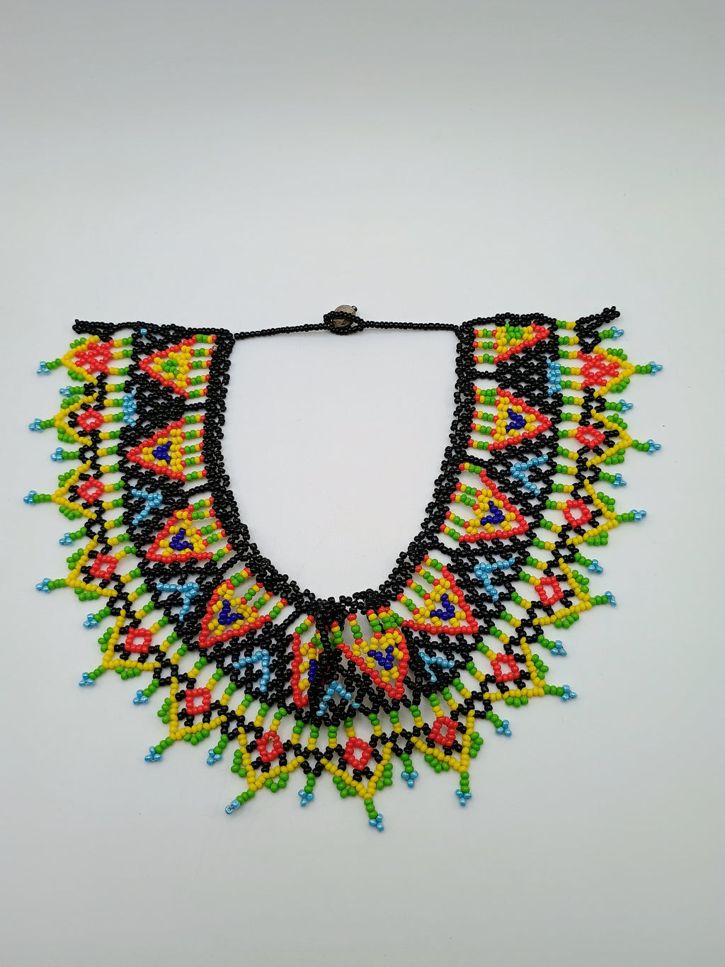 Handmade necklace for women with multicolored beads