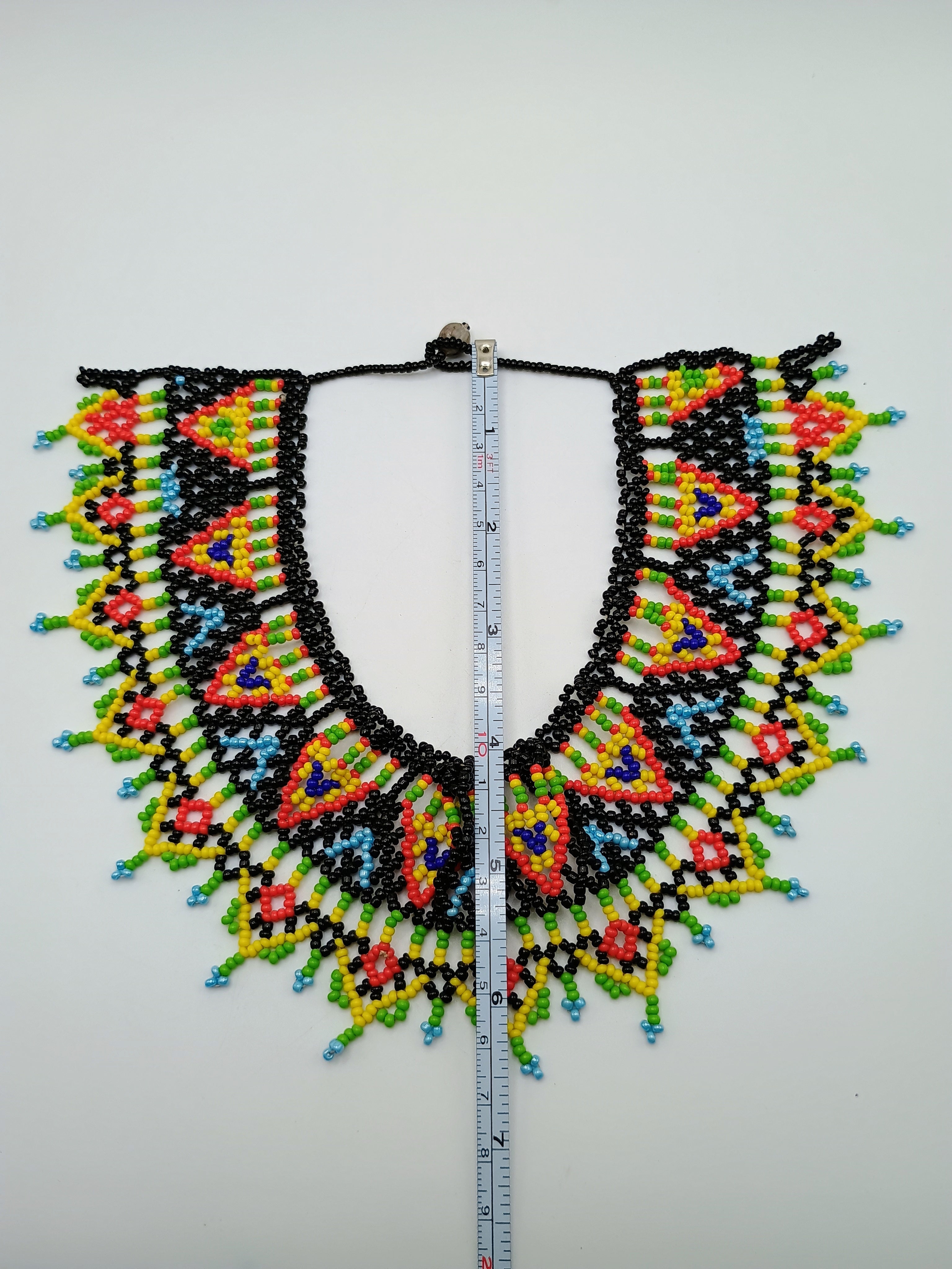 Handmade necklace for women with multicolored beads