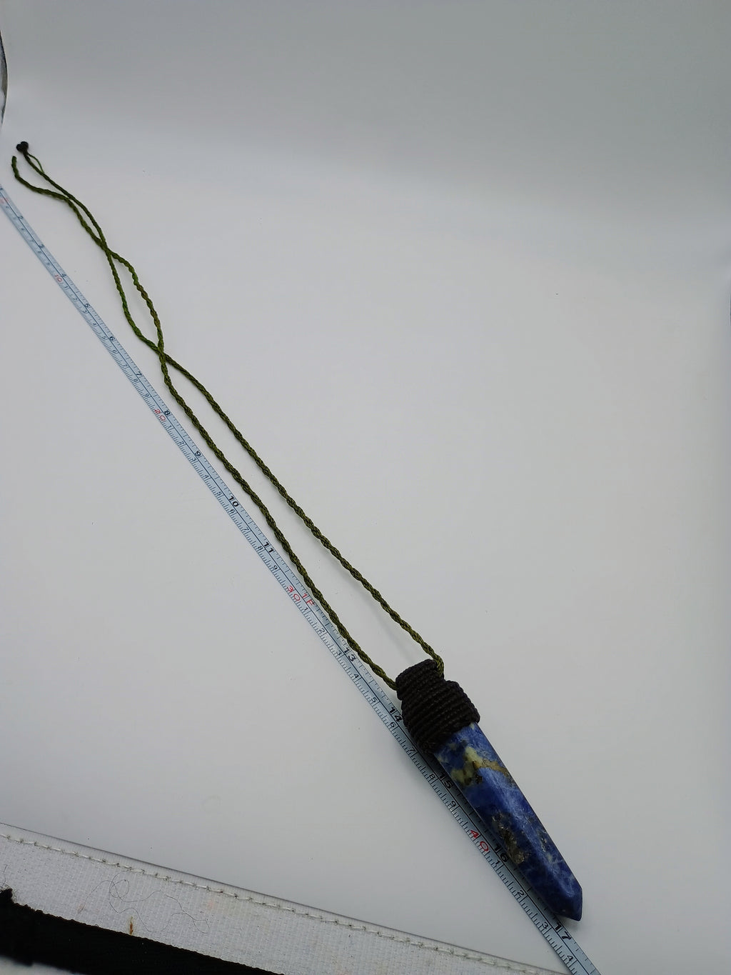 Handmade Macrame Necklace with Natural Sodalite Beads