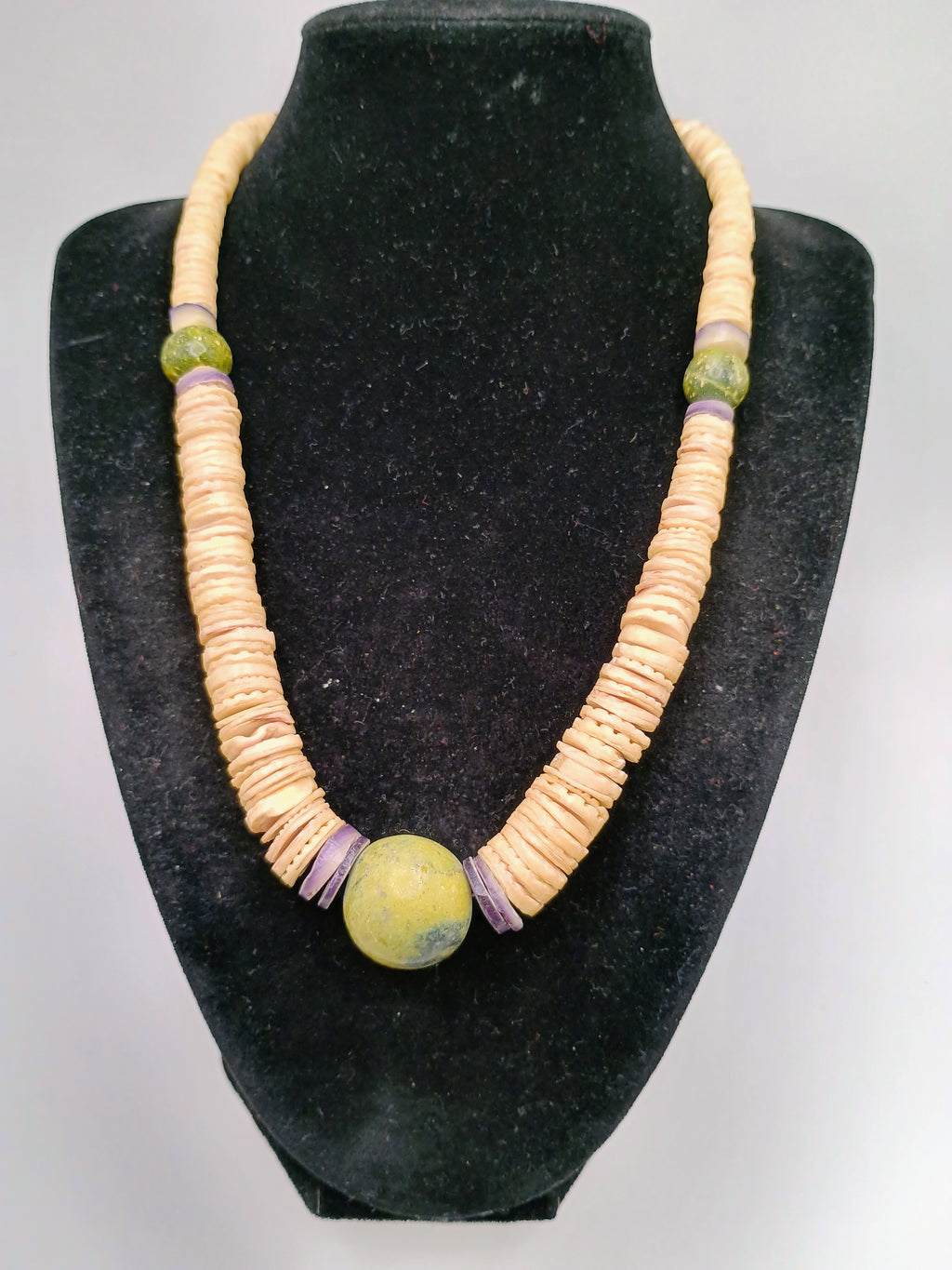 Handmade Necklace with Natural Spondylus Shell Stone