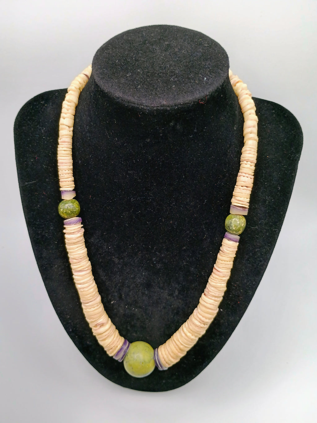 Handmade Necklace with Natural Spondylus Shell Stone