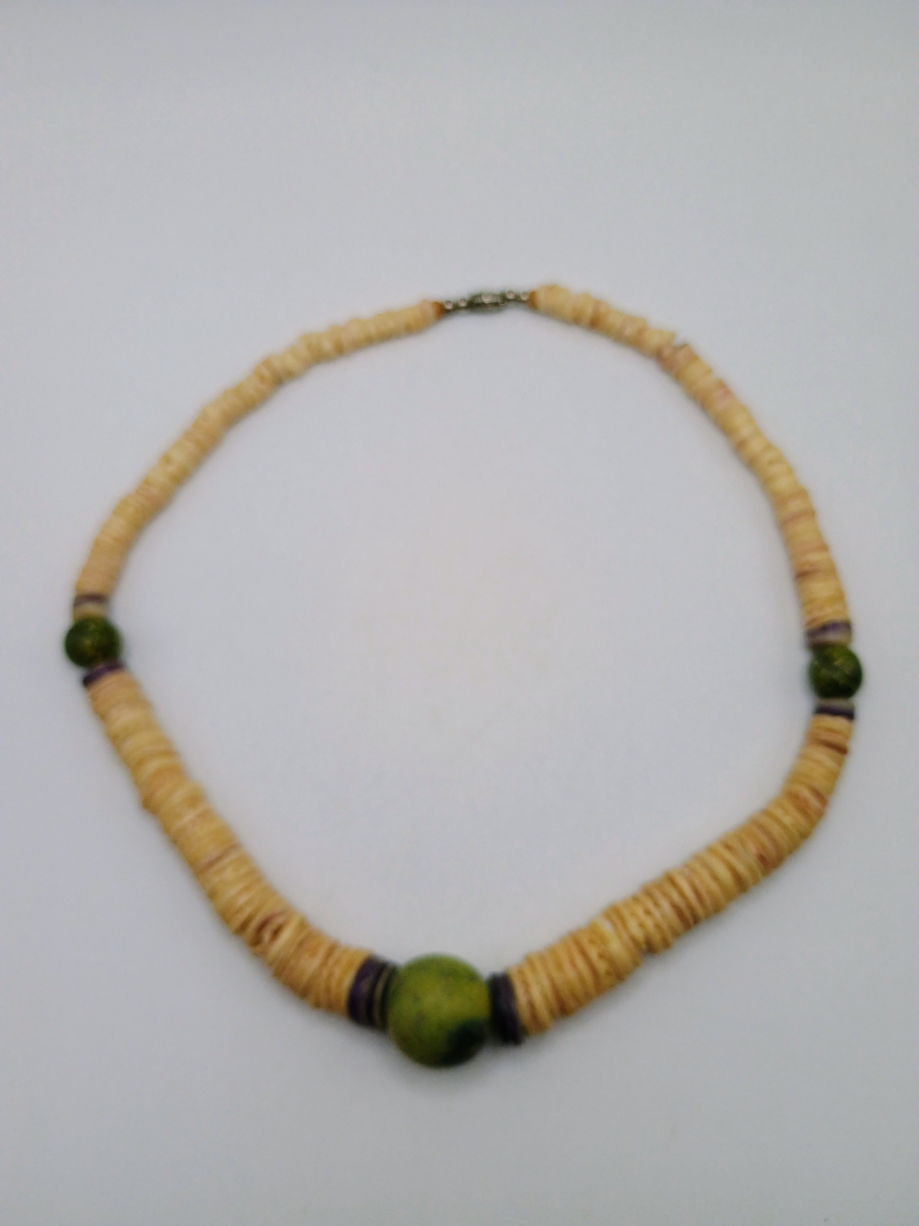 Handmade Necklace with Natural Spondylus Shell Stone