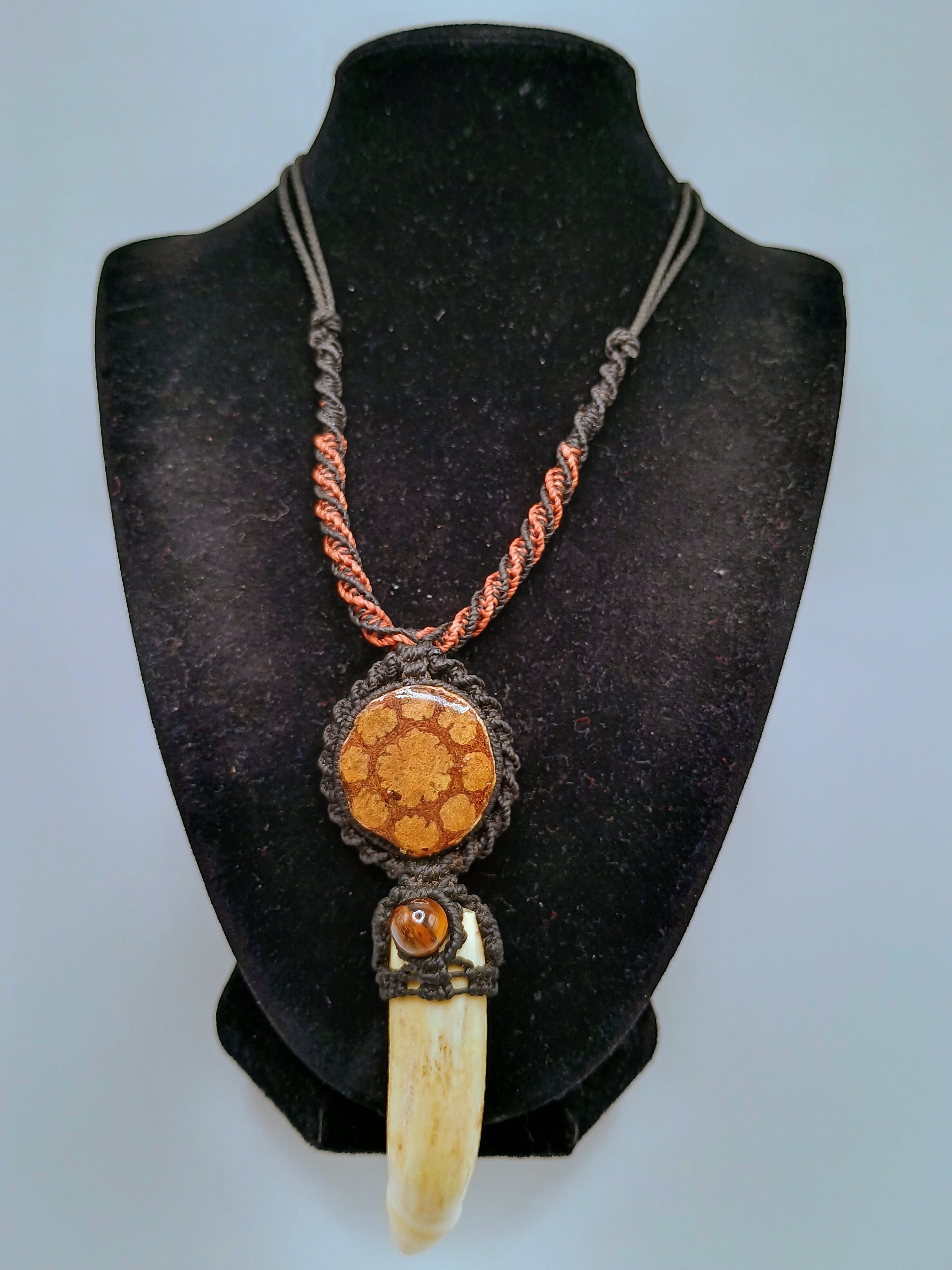 Handmade Macrame Shamanic Dandelion Necklace