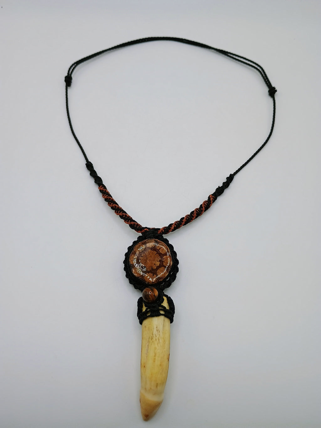 Handmade Macrame Shamanic Dandelion Necklace