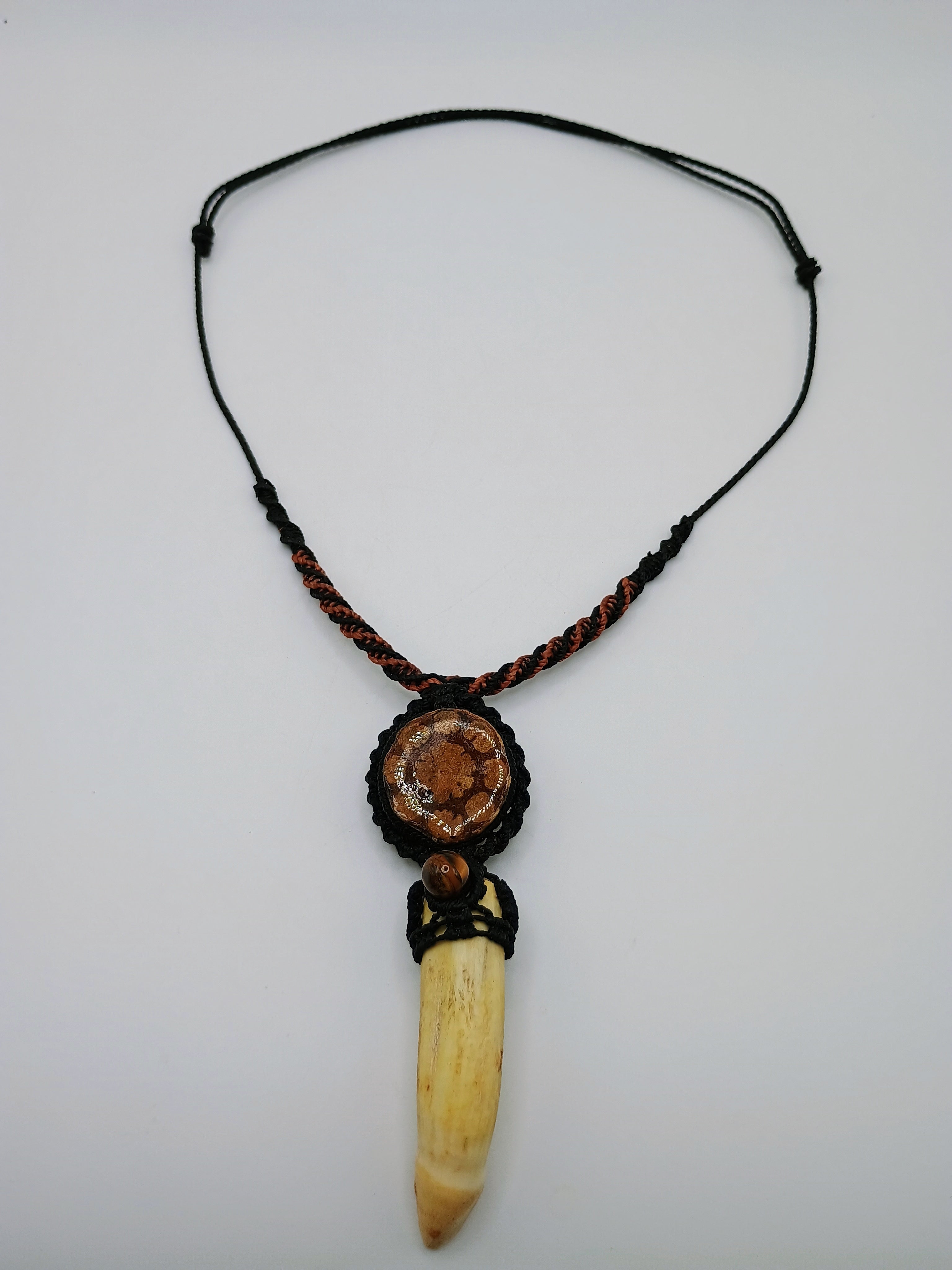 Handmade Macrame Shamanic Dandelion Necklace