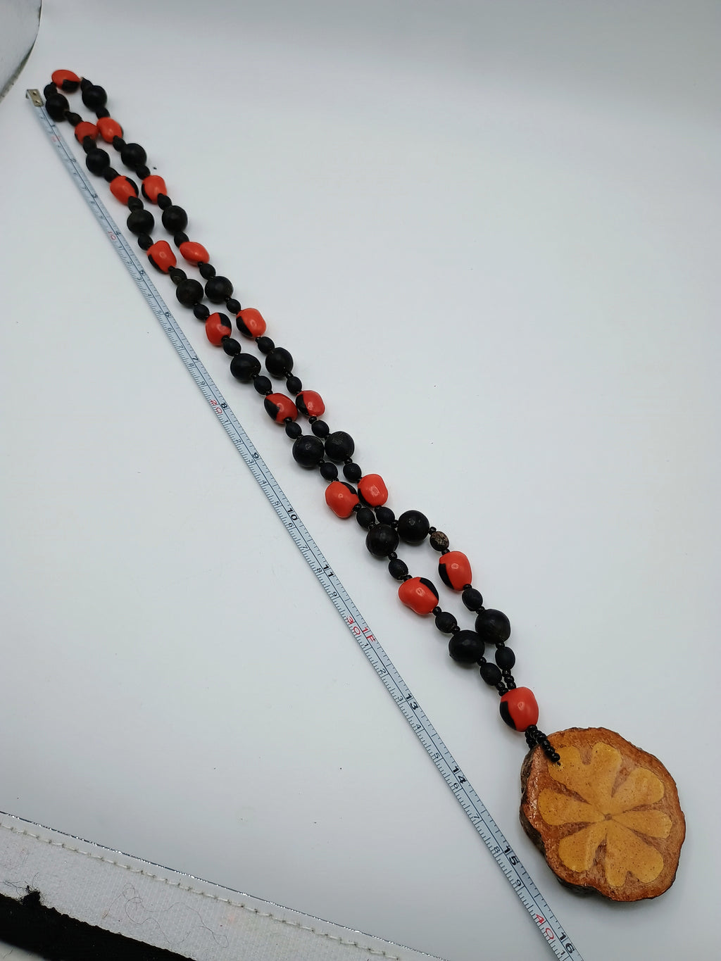Handmade Huayruro Seed Necklace - Natural Spiritual Amulet