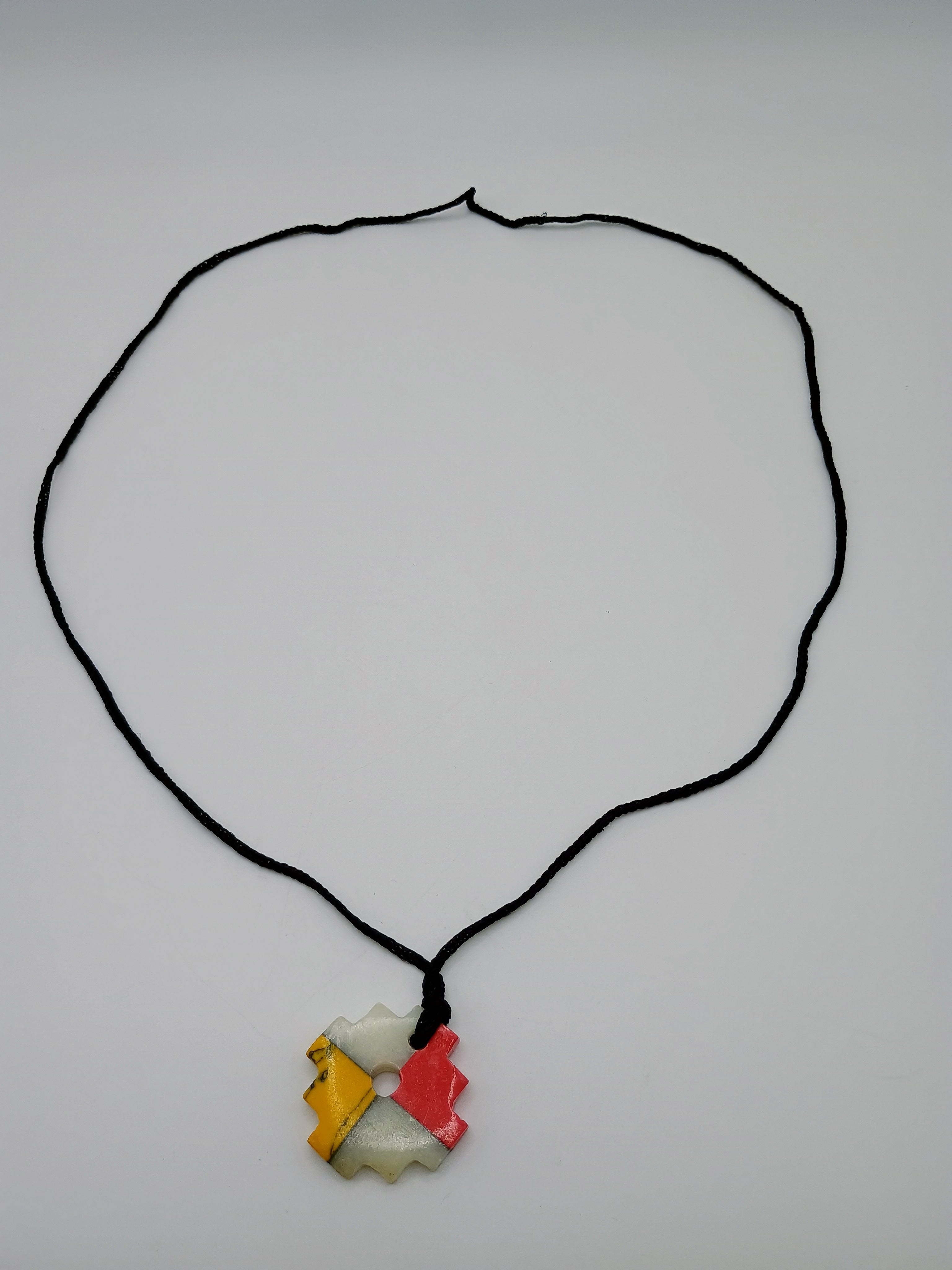 Chakana Inca Natural Stone Spiritual Amulet Necklace