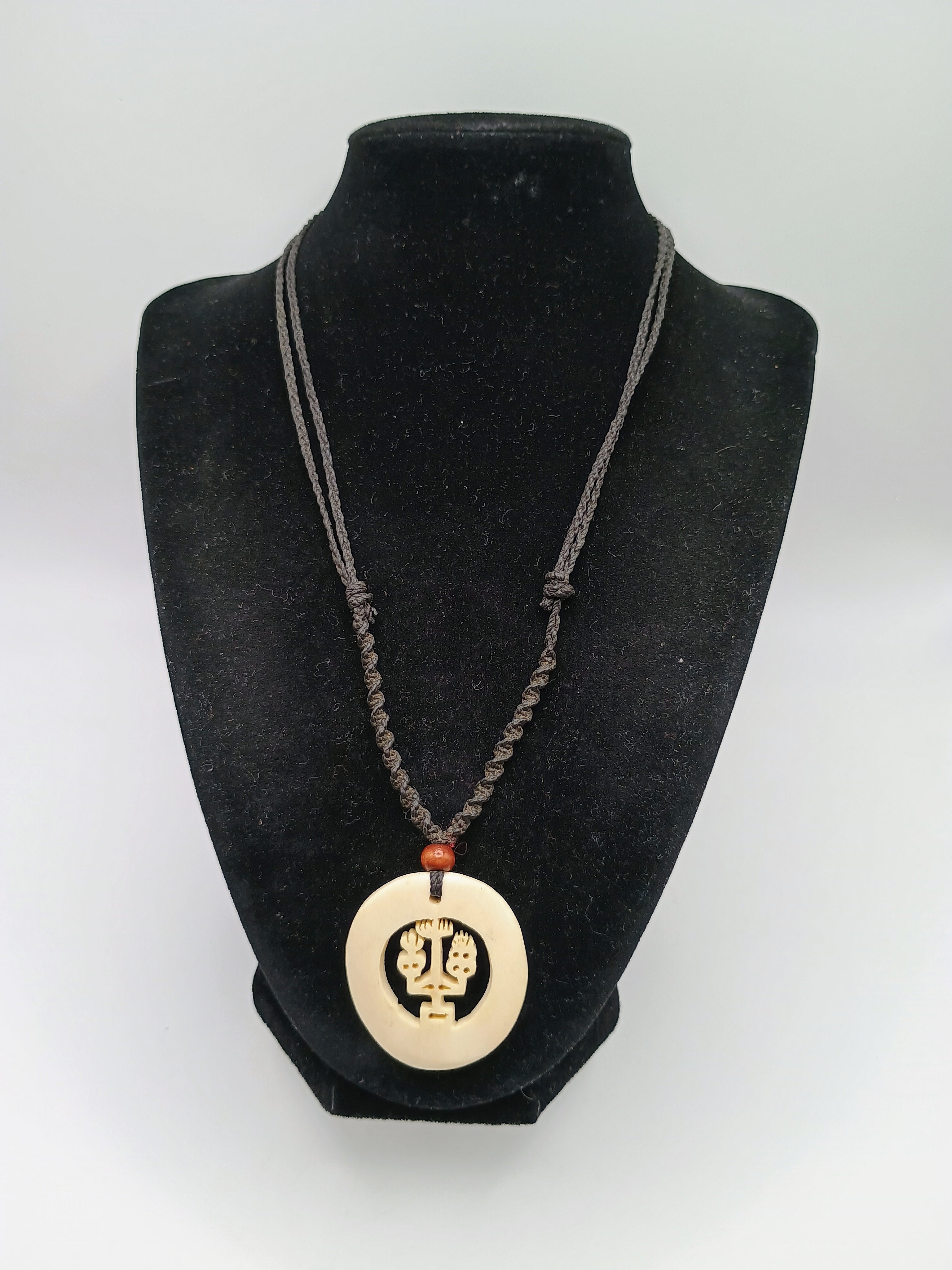 Handmade Macrame Necklace Pendant Inspired